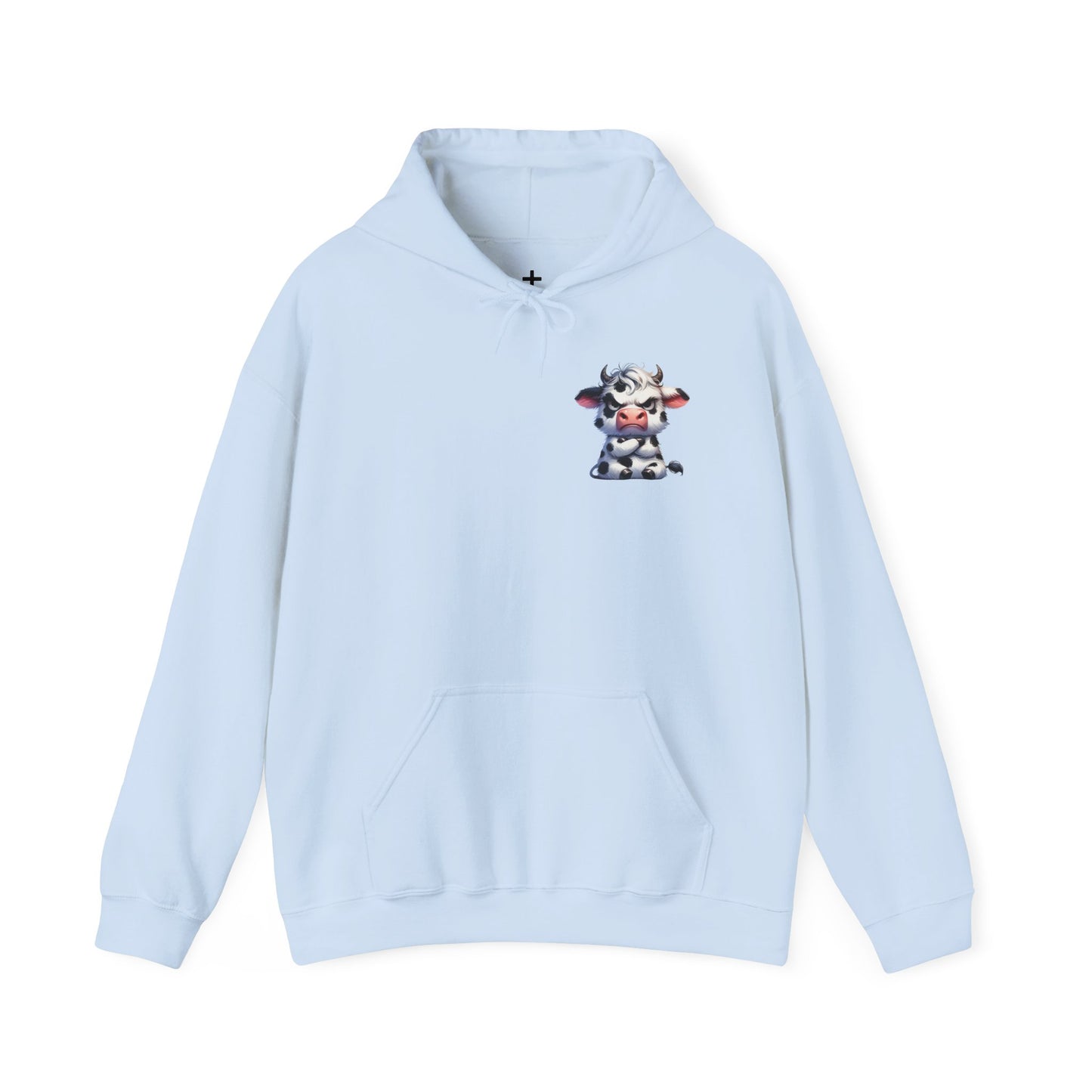 Cute Cow Graphic Hoodie, Cozy Sweatshirt for Animal Lovers, Perfect Gift for Birthdays, Farm-Themed Apparel, Unisex Fashion