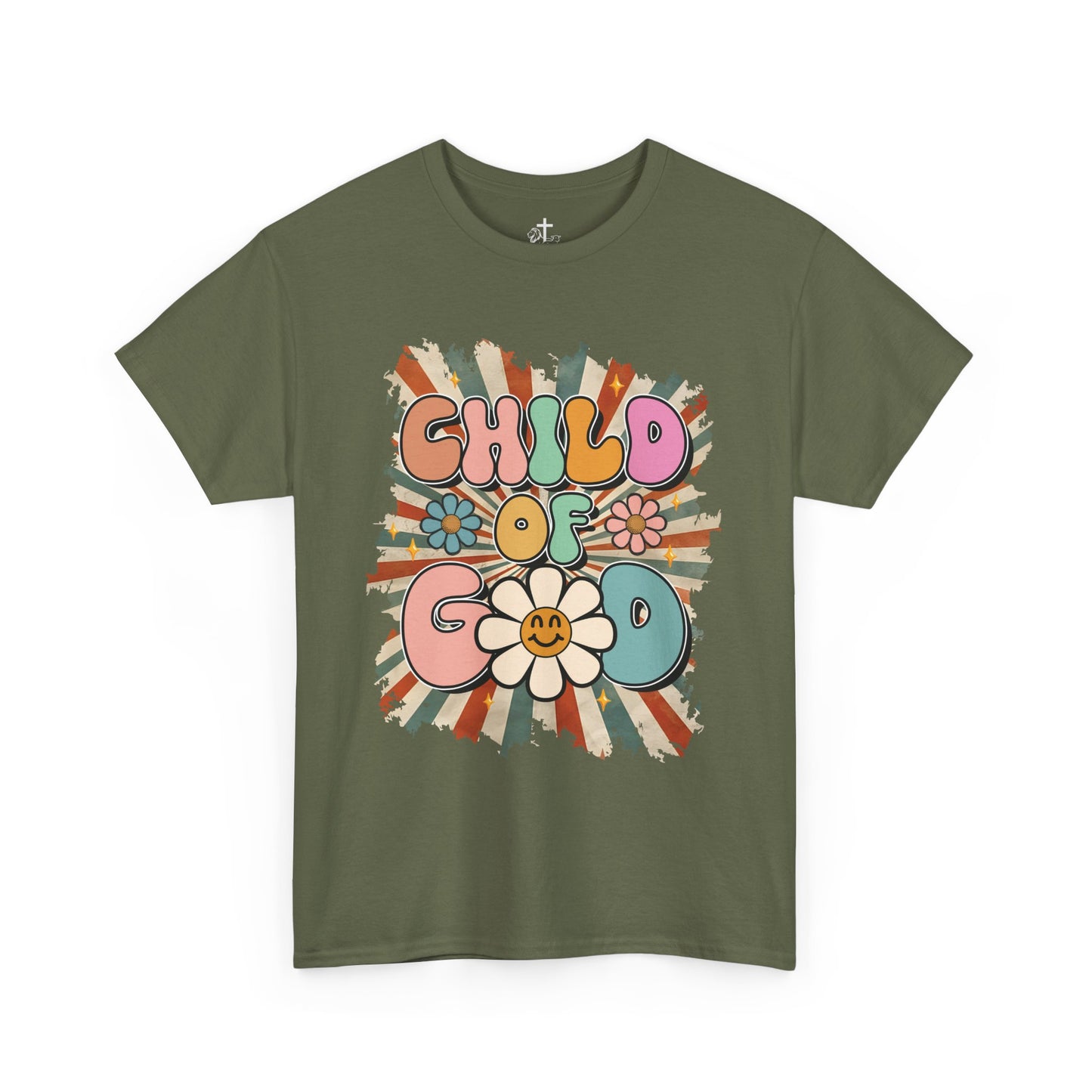 Child of God Unisex Heavy Cotton Tee - Vintage Vibe, Boho Fashion, Gift for Friends, Summer Style, Eco-Friendly T-Shirt
