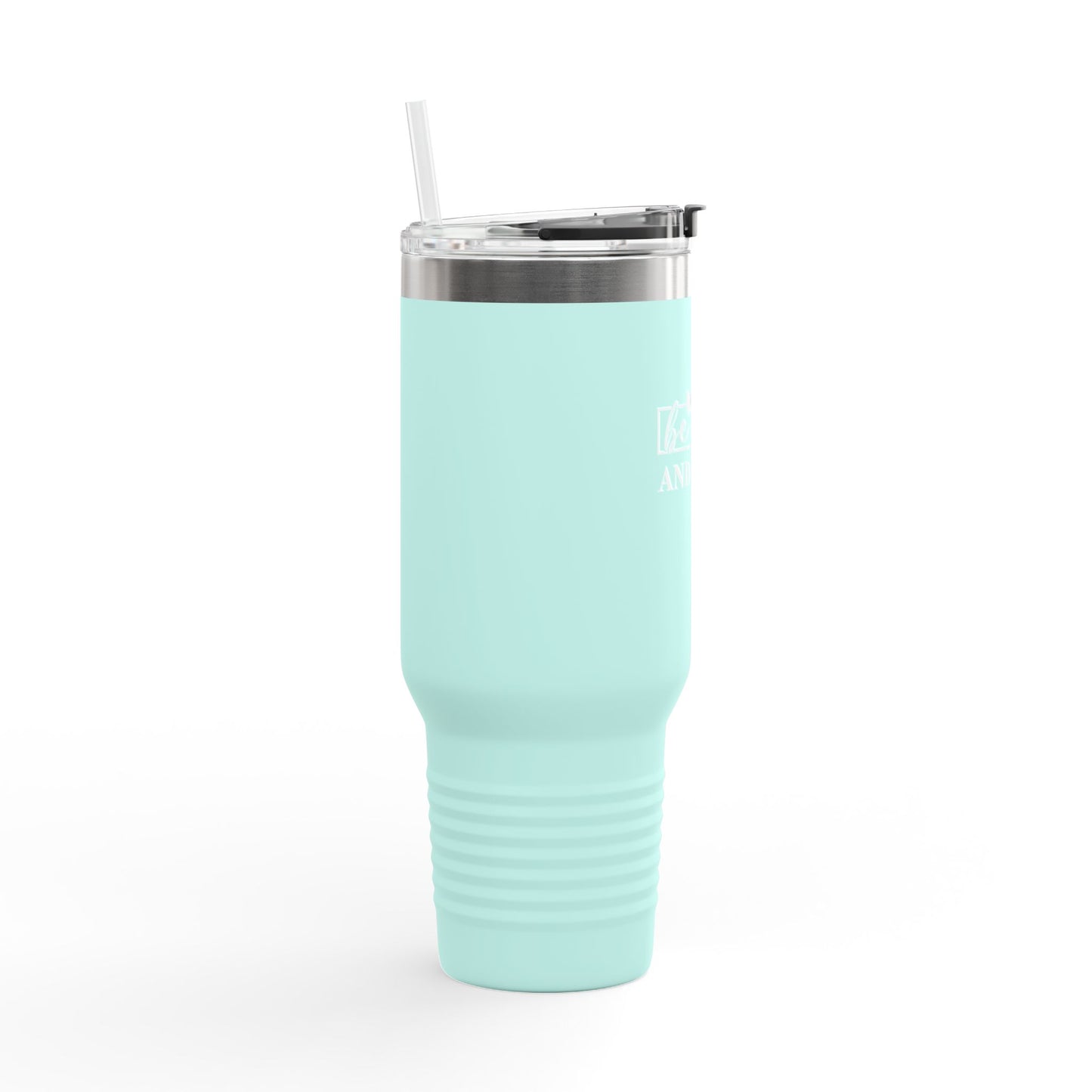 40oz Insulated Travel Mug with Inspirational Quote, Perfect for Coffee Lovers, Gift for Travelers, BPA-Free Water Bottle, Reusable Tumbler