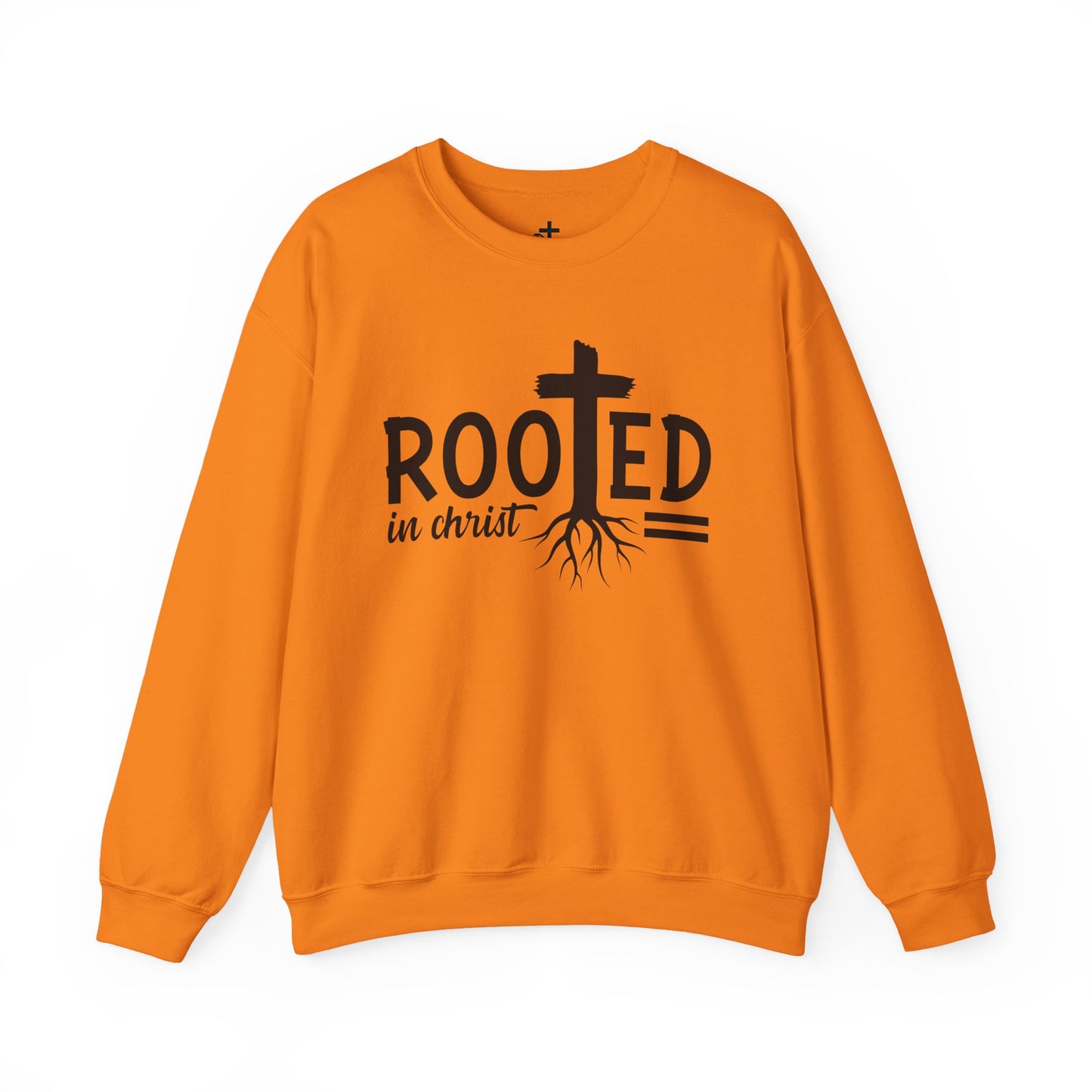 Rooted in Christ Unisex Crewneck Sweatshirt - Faith-Based Apparel, Christian Gift, Cozy Winter Wear, Inspirational Gifts, Spiritual Clothing