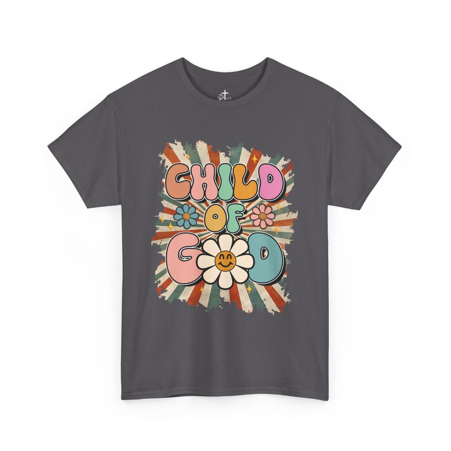 Child of God Unisex Heavy Cotton Tee - Vintage Vibe, Boho Fashion, Gift for Friends, Summer Style, Eco-Friendly T-Shirt
