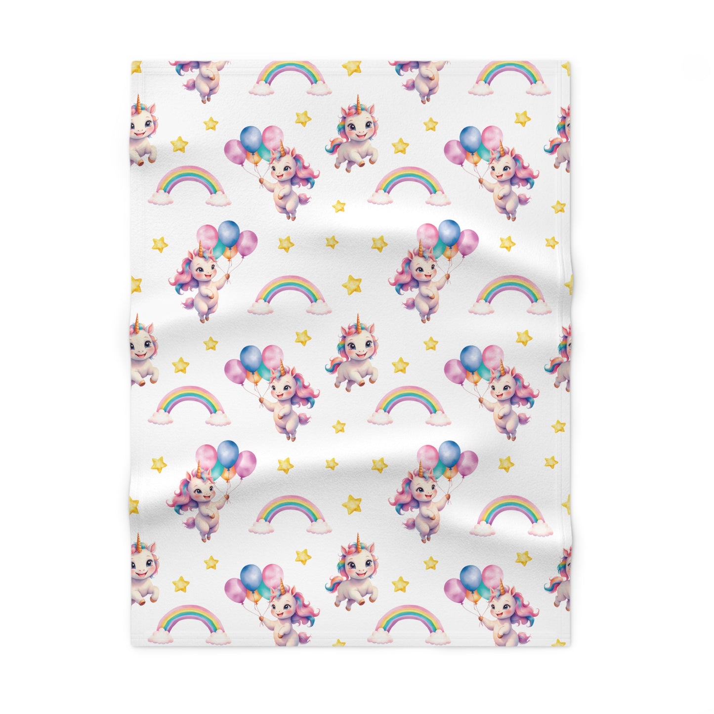 Unicorn Rainbow Baby Blanket | Soft Fleece for Nursery, Baby Gift, Unicorn Theme, Cozy Baby Bedding, Shower Gift, Kids Decor