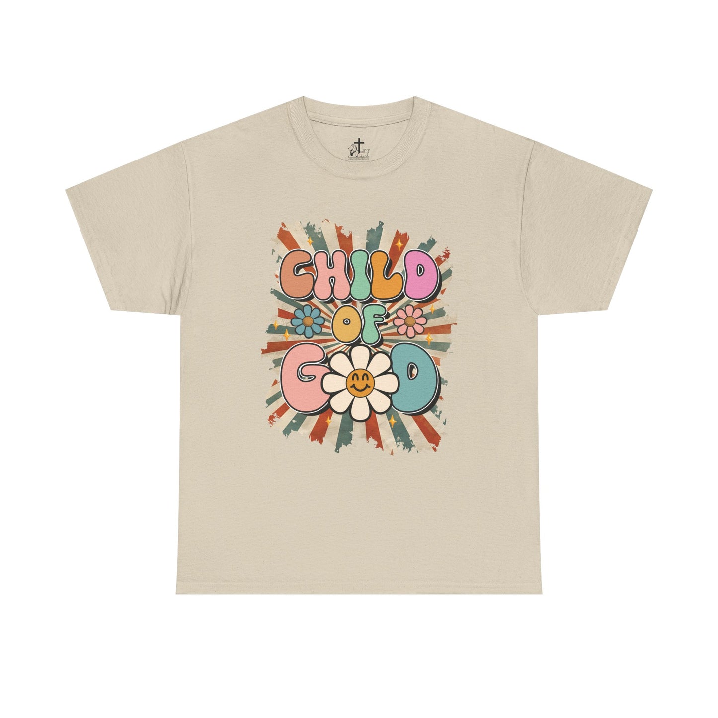 Child of God Unisex Heavy Cotton Tee - Vintage Vibe, Boho Fashion, Gift for Friends, Summer Style, Eco-Friendly T-Shirt