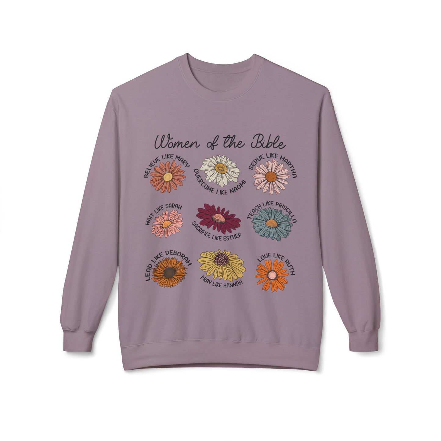 Women of the Bible Sweatshirt, Inspirational Crewneck, Christian Gift, Faith Apparel, Bible Study Wear
