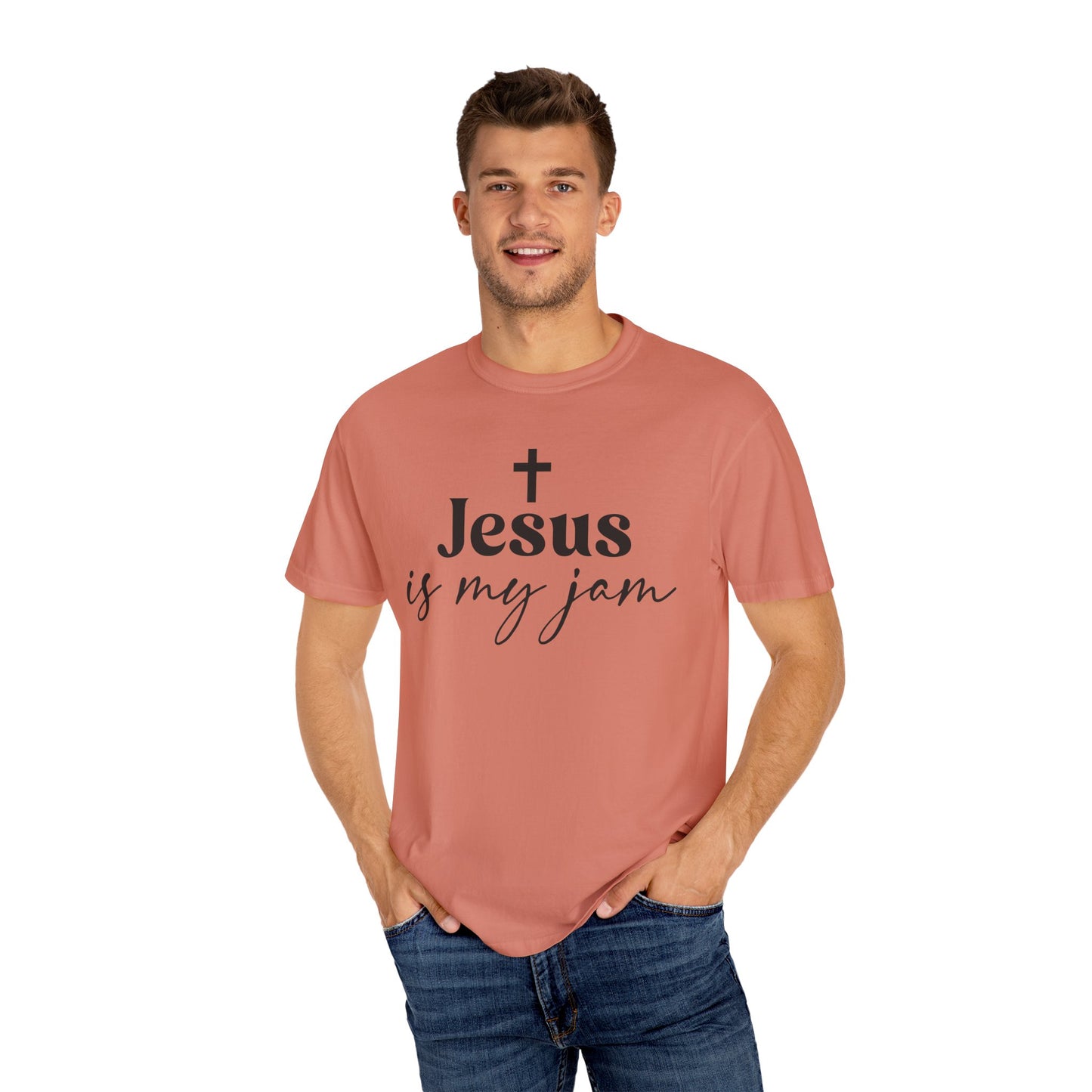 Unisex Garment-Dyed T-shirt, Christian Apparel, Jesus tee, Faith based apparel, Christian gift