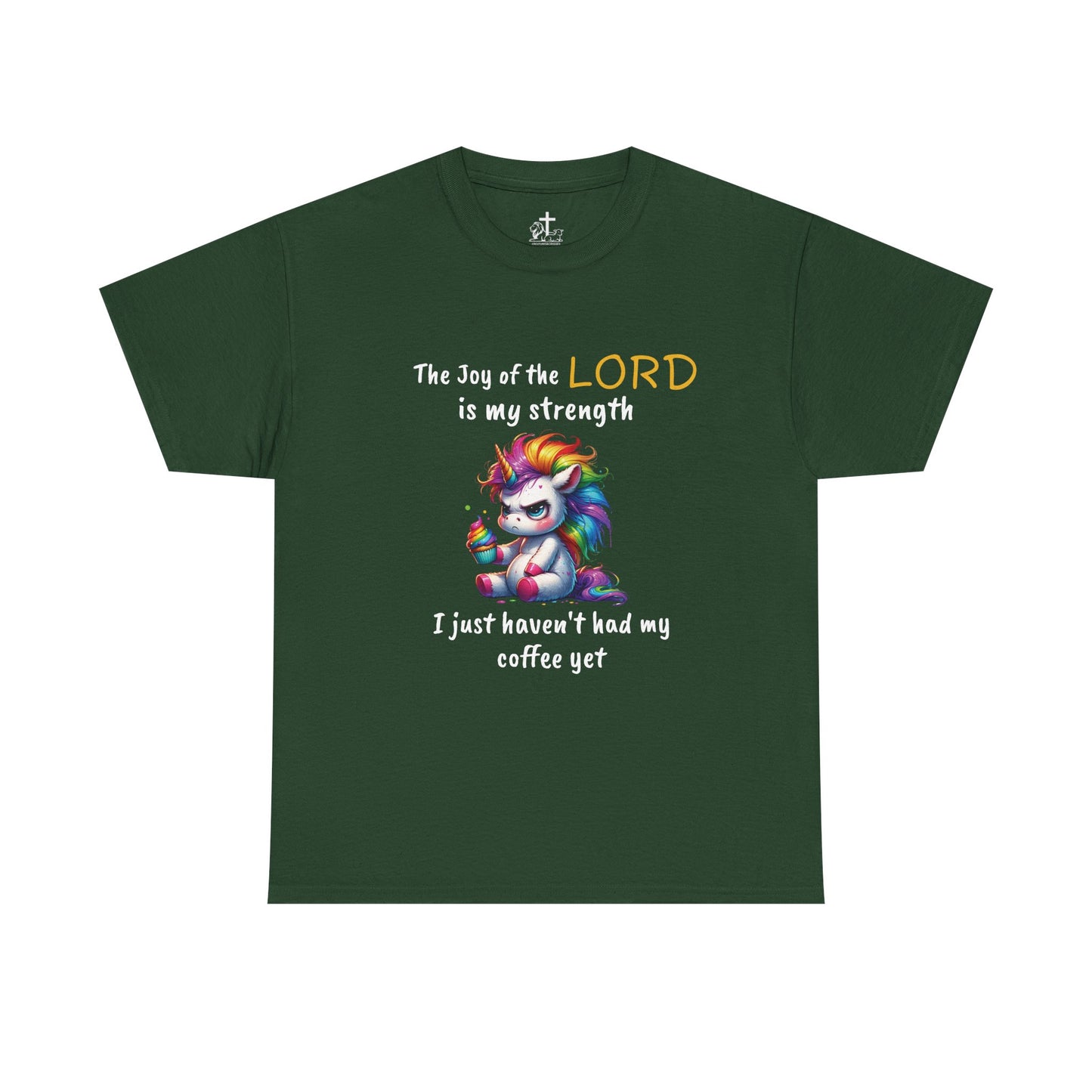 Christian Unisex Tee - Colorful Strength Design, Inspirational Gift, Coffee Lovers T-Shirt, Faith-Based Apparel, Casual Wear, funny tee