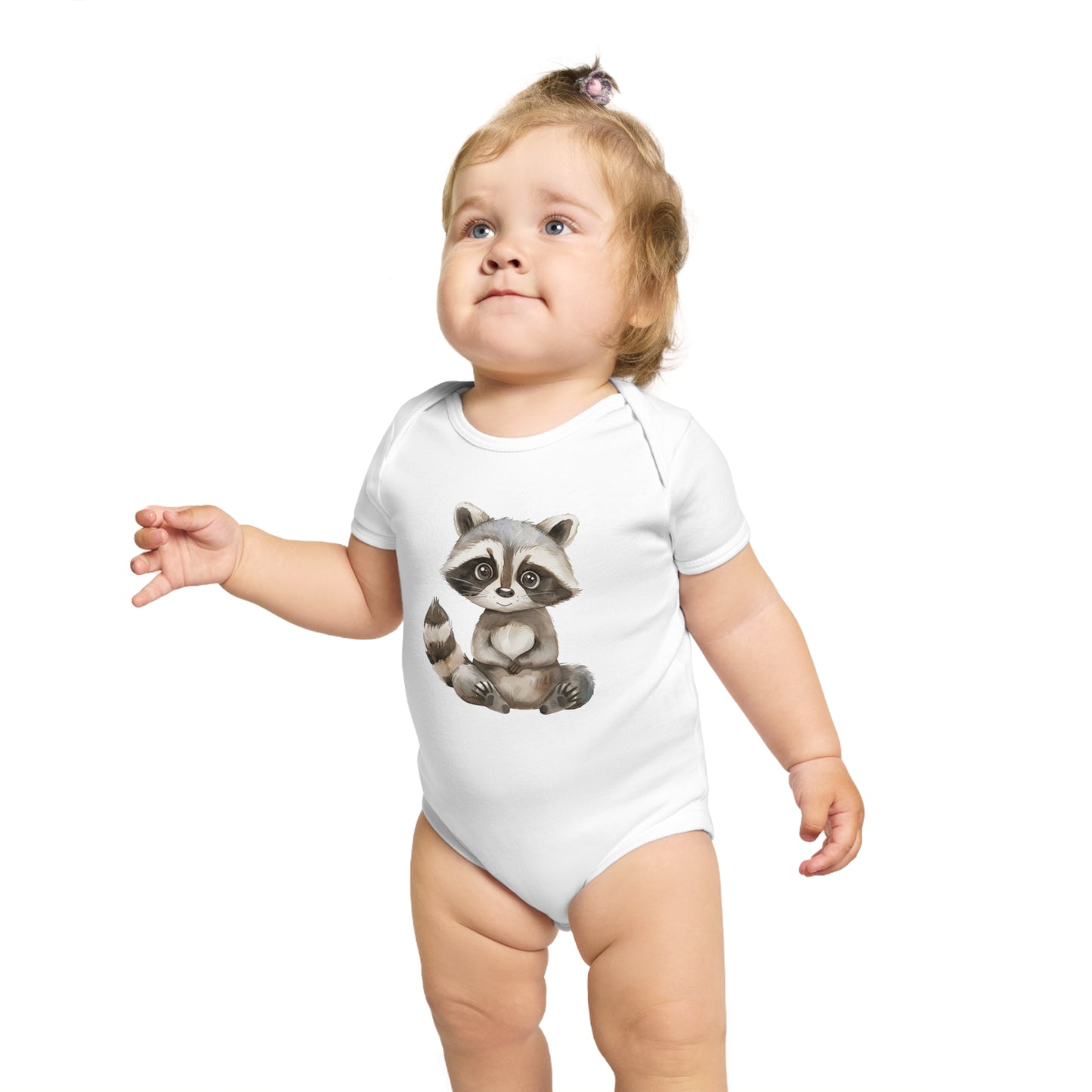Cute Raccoon Baby Bodysuit, Adorable Infant Outfit, Woodland Theme Baby Clothes, Gift for New Parents, Baby Shower Gift