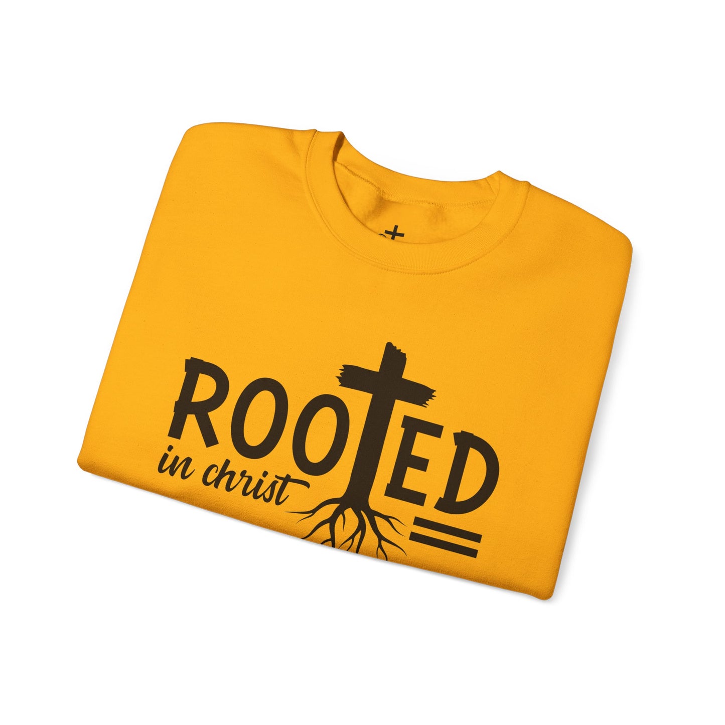 Rooted in Christ Unisex Crewneck Sweatshirt - Faith-Based Apparel, Christian Gift, Cozy Winter Wear, Inspirational Gifts, Spiritual Clothing