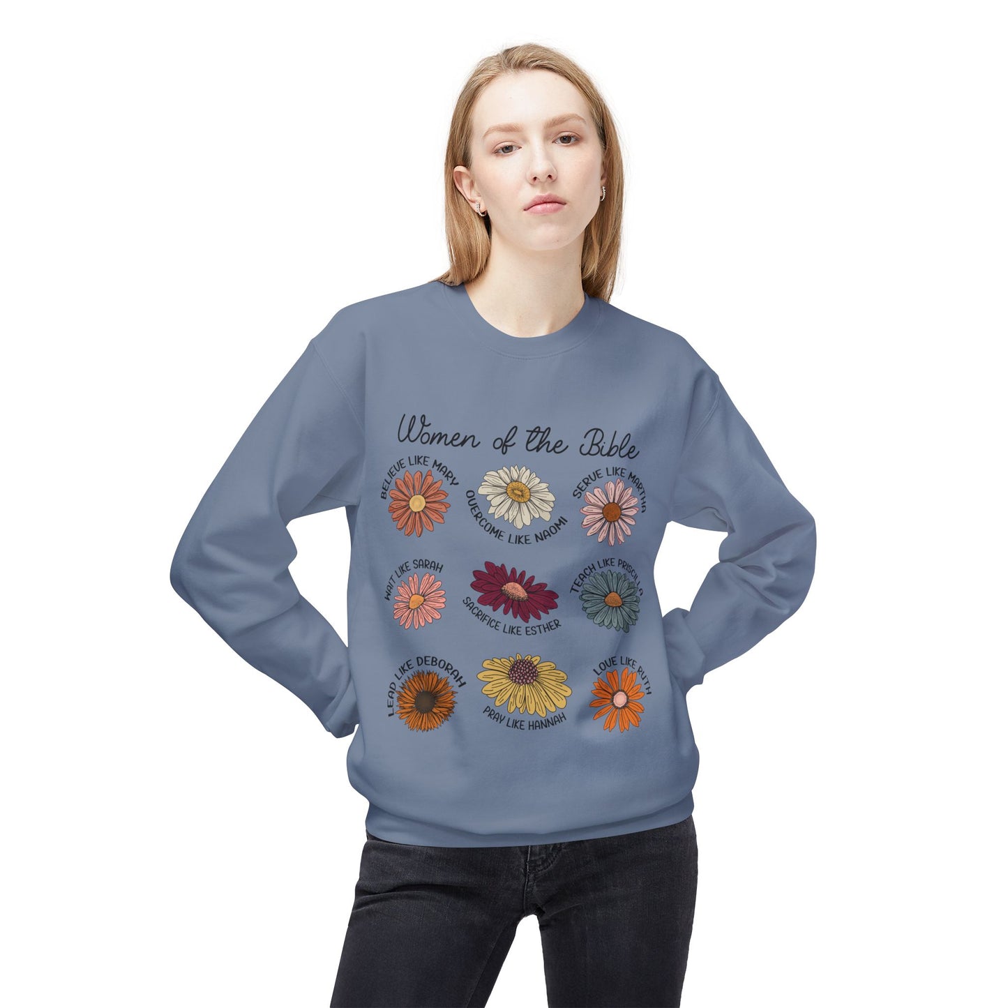 Women of the Bible Sweatshirt, Inspirational Crewneck, Christian Gift, Faith Apparel, Bible Study Wear