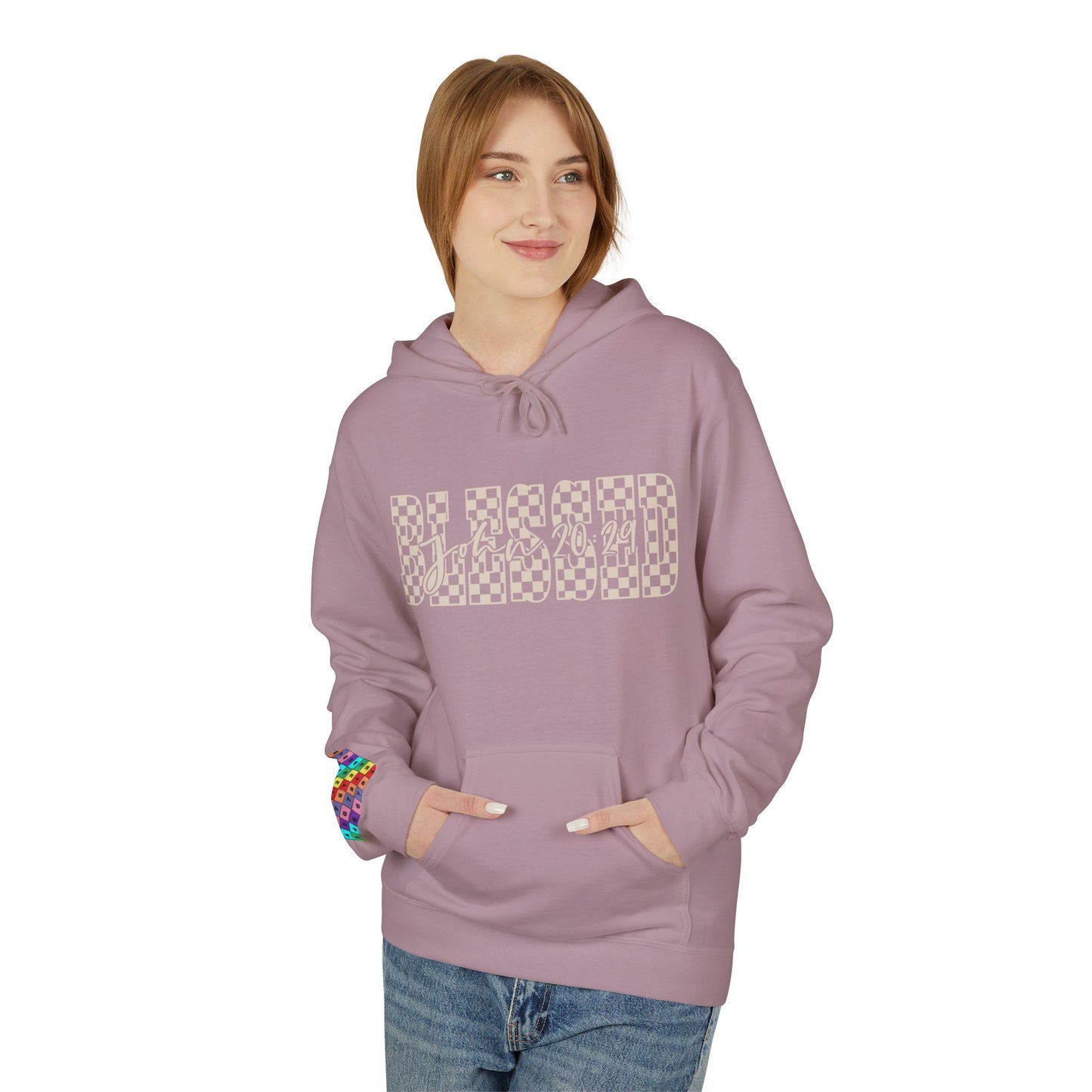Blessed Softstyle Fleece Hoodie, Cozy Streetwear, Unisex Casual Wear, Faith-Inspired Apparel, Perfect Gift for Holidays, Everyday Comfort