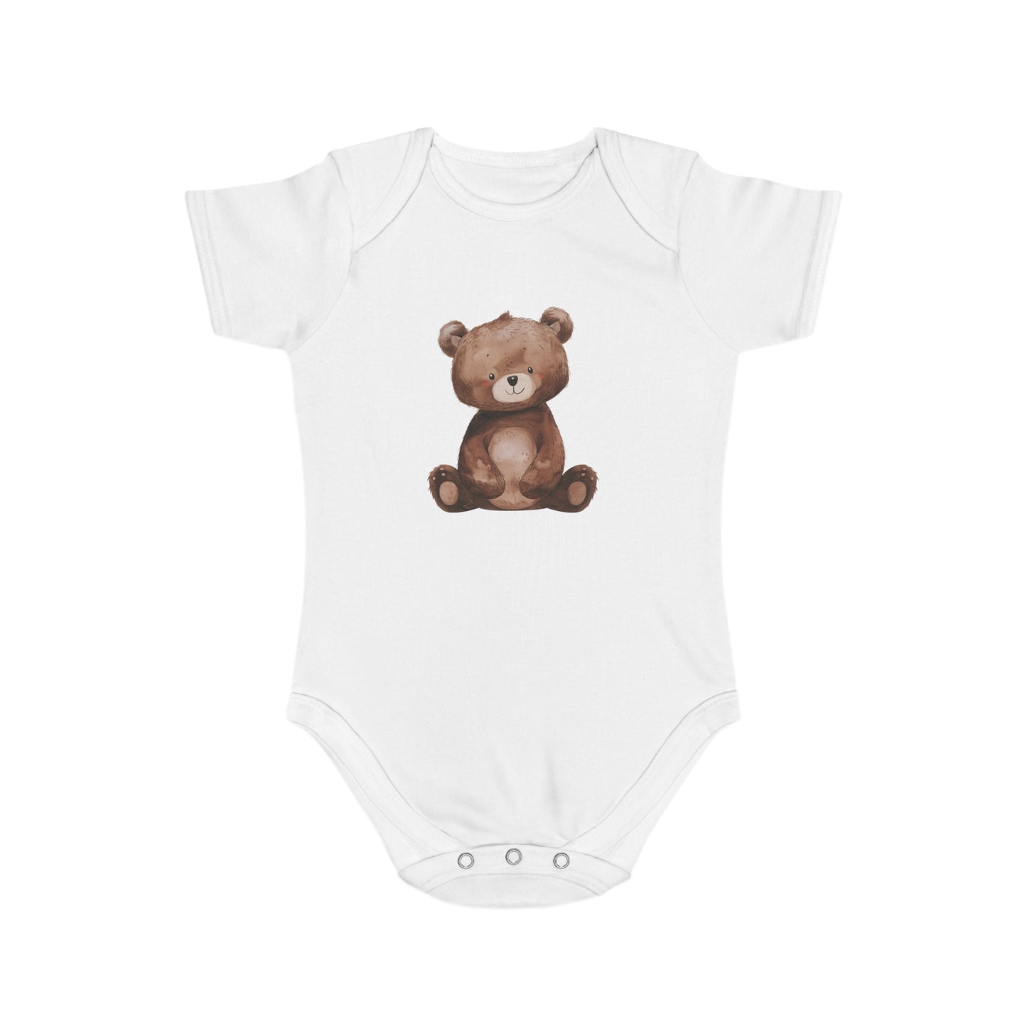 Cute Teddy Bear Baby Bodysuit, Infant Gift, Newborn Outfit, Baby Shower Present, Toddler Wear, Animal Print
