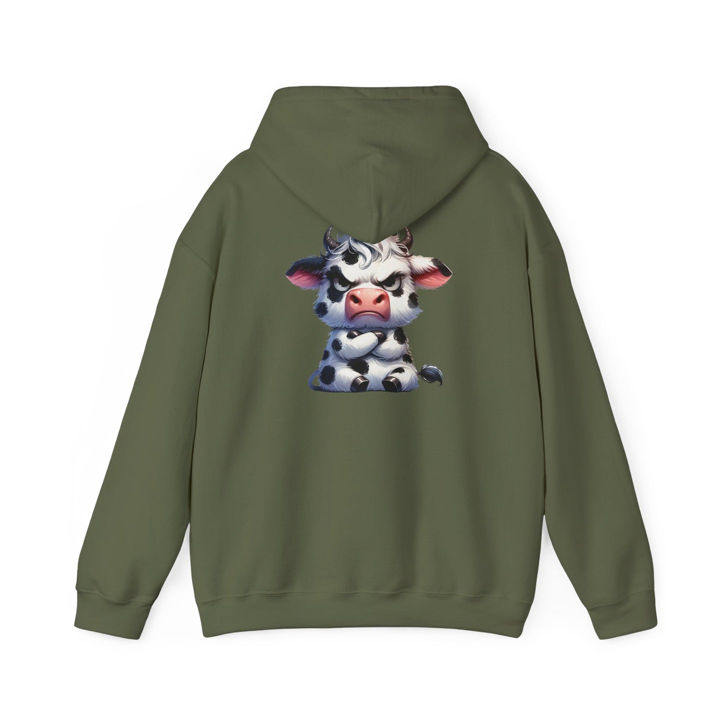 Cute Cow Graphic Hoodie, Cozy Sweatshirt for Animal Lovers, Perfect Gift for Birthdays, Farm-Themed Apparel, Unisex Fashion