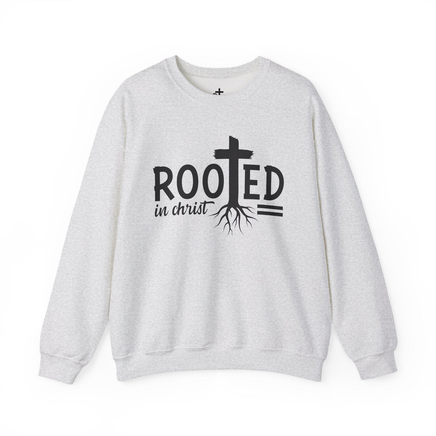 Rooted in Christ Unisex Crewneck Sweatshirt - Faith-Based Apparel, Christian Gift, Cozy Winter Wear, Inspirational Gifts, Spiritual Clothing