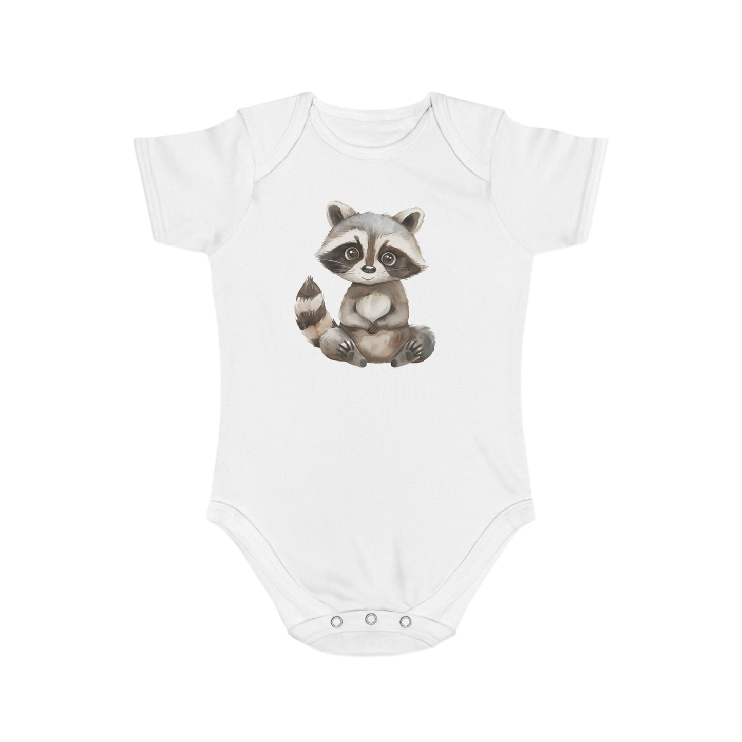 Cute Raccoon Baby Bodysuit, Adorable Infant Outfit, Woodland Theme Baby Clothes, Gift for New Parents, Baby Shower Gift