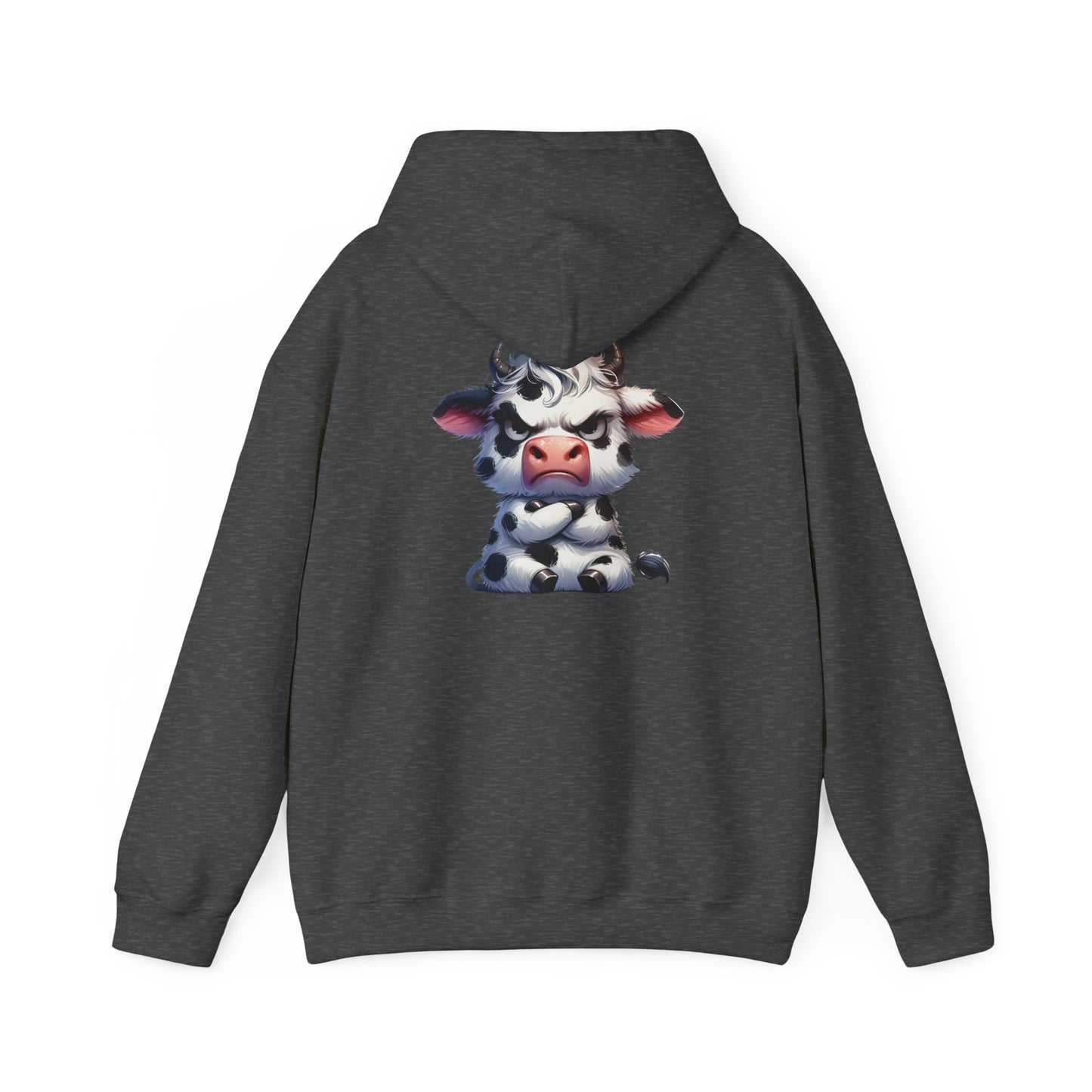 Cute Cow Graphic Hoodie, Cozy Sweatshirt for Animal Lovers, Perfect Gift for Birthdays, Farm-Themed Apparel, Unisex Fashion