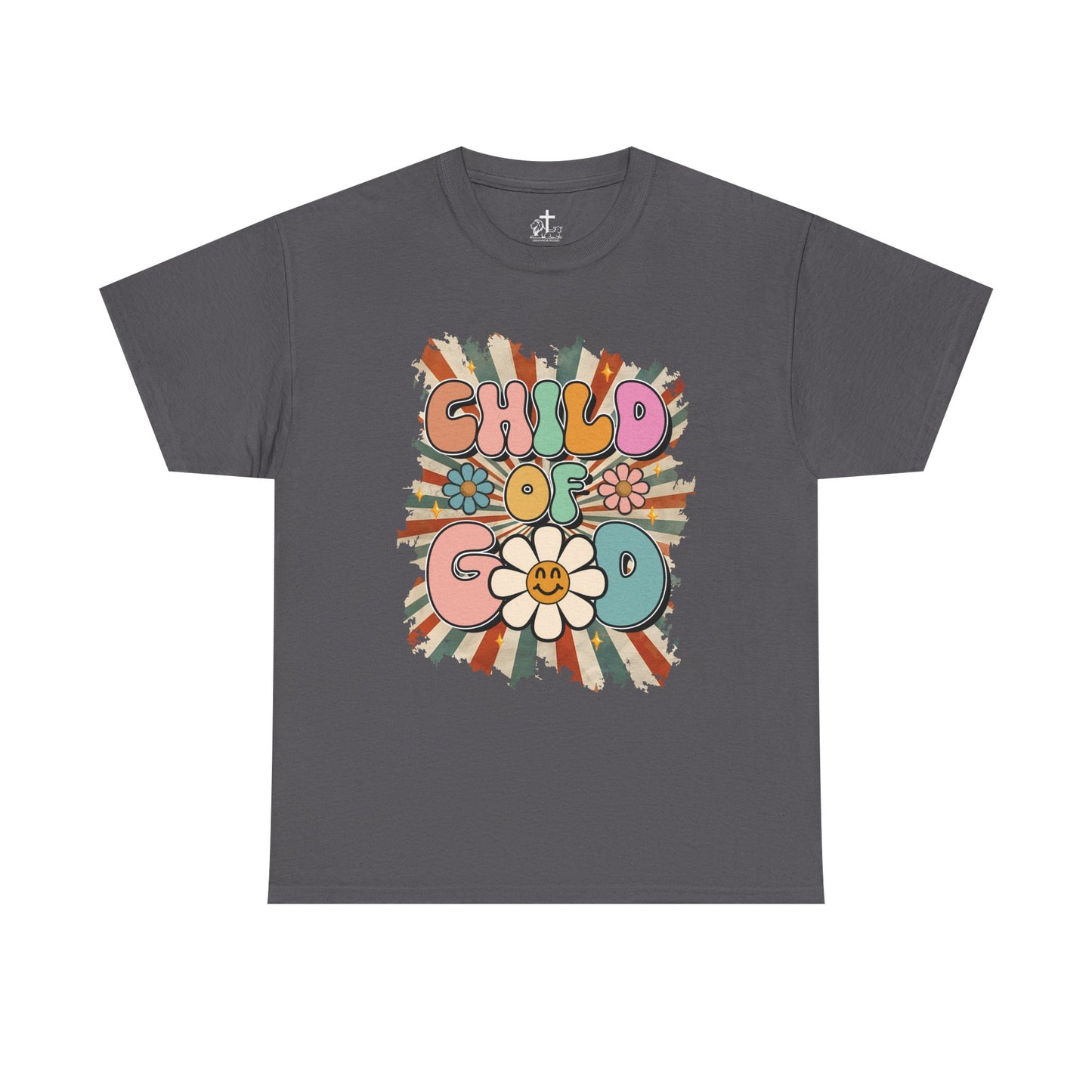Child of God Unisex Heavy Cotton Tee - Vintage Vibe, Boho Fashion, Gift for Friends, Summer Style, Eco-Friendly T-Shirt