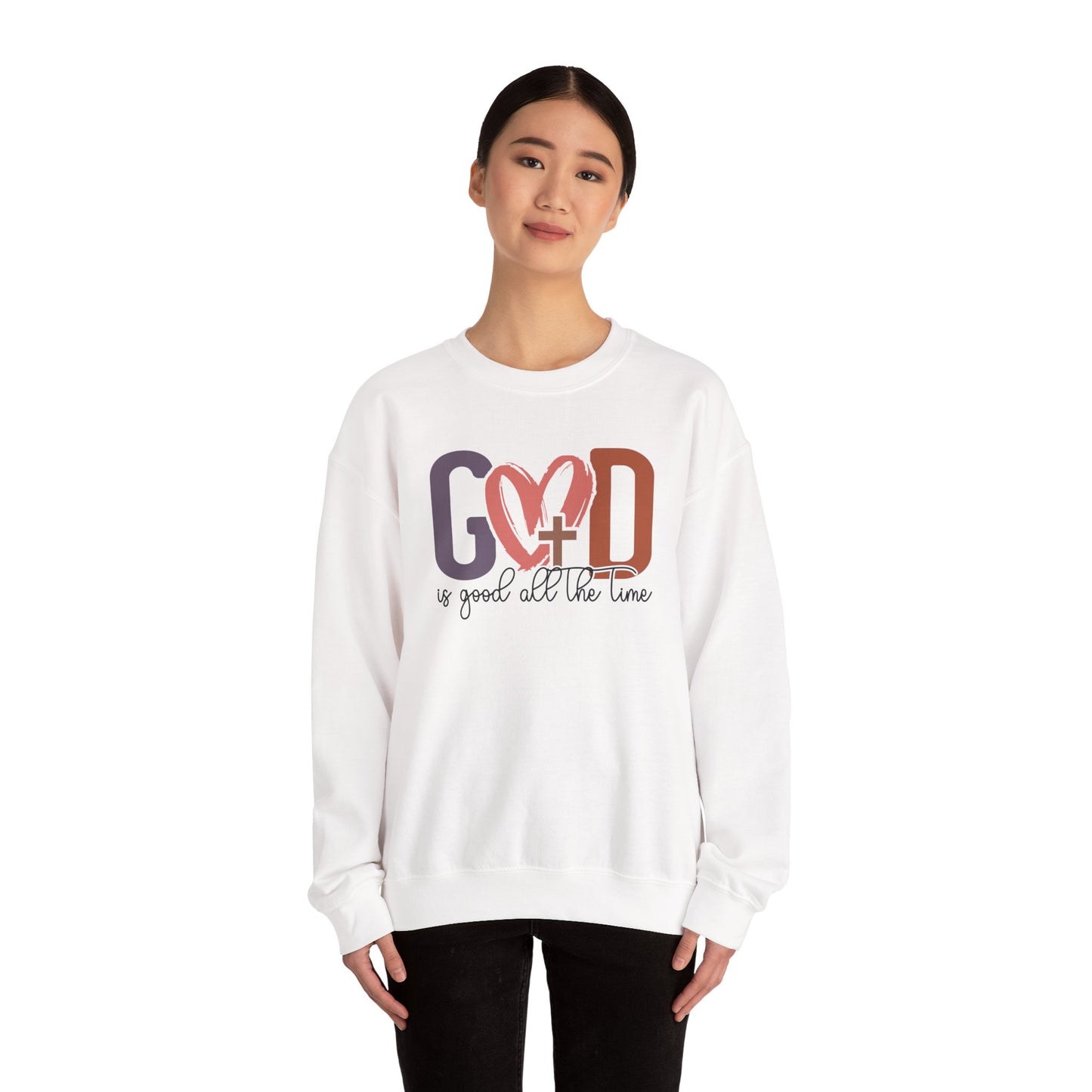 Faith-Inspired Crewneck Sweatshirt - God is Good, Unisex Sweatshirt, Religious Apparel, Everyday Comfort, Inspirational Gift