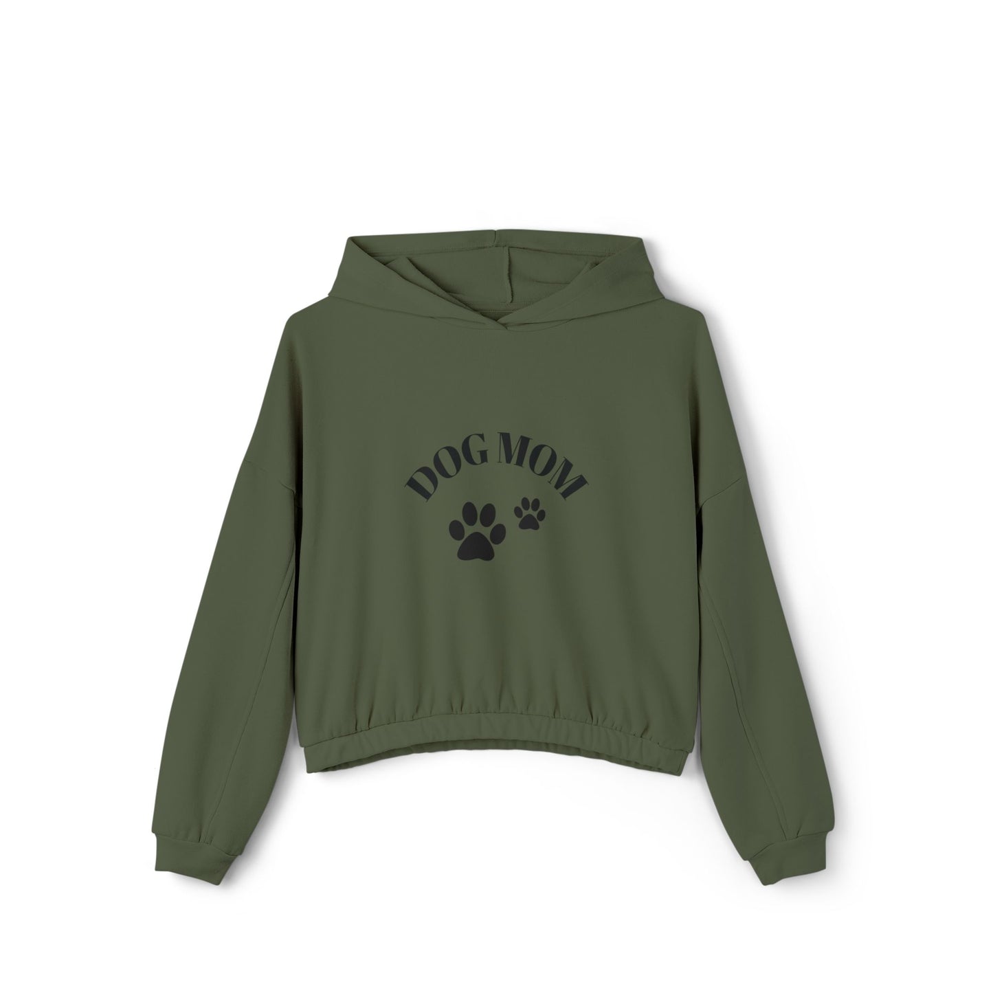 Stylish Dog Mom Hoodie, Cozy Women's Hoodie, Pet Lover Gift, Cinched Sweatshirt for Moms, Casual Everyday Wear, Dog Owner Apparel