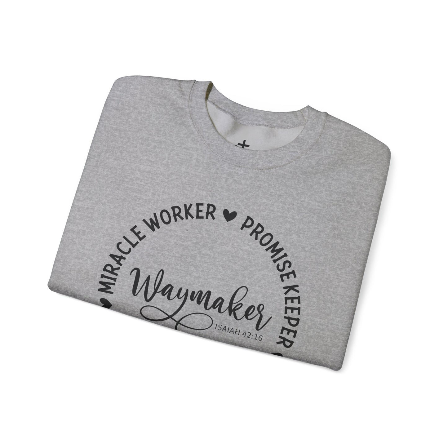 Waymaker Crewneck Sweatshirt, Faith-Inspired Apparel, Cozy Gift for Her, Inspirational Clothing, Religious Sweatshirt, Holiday Outfit