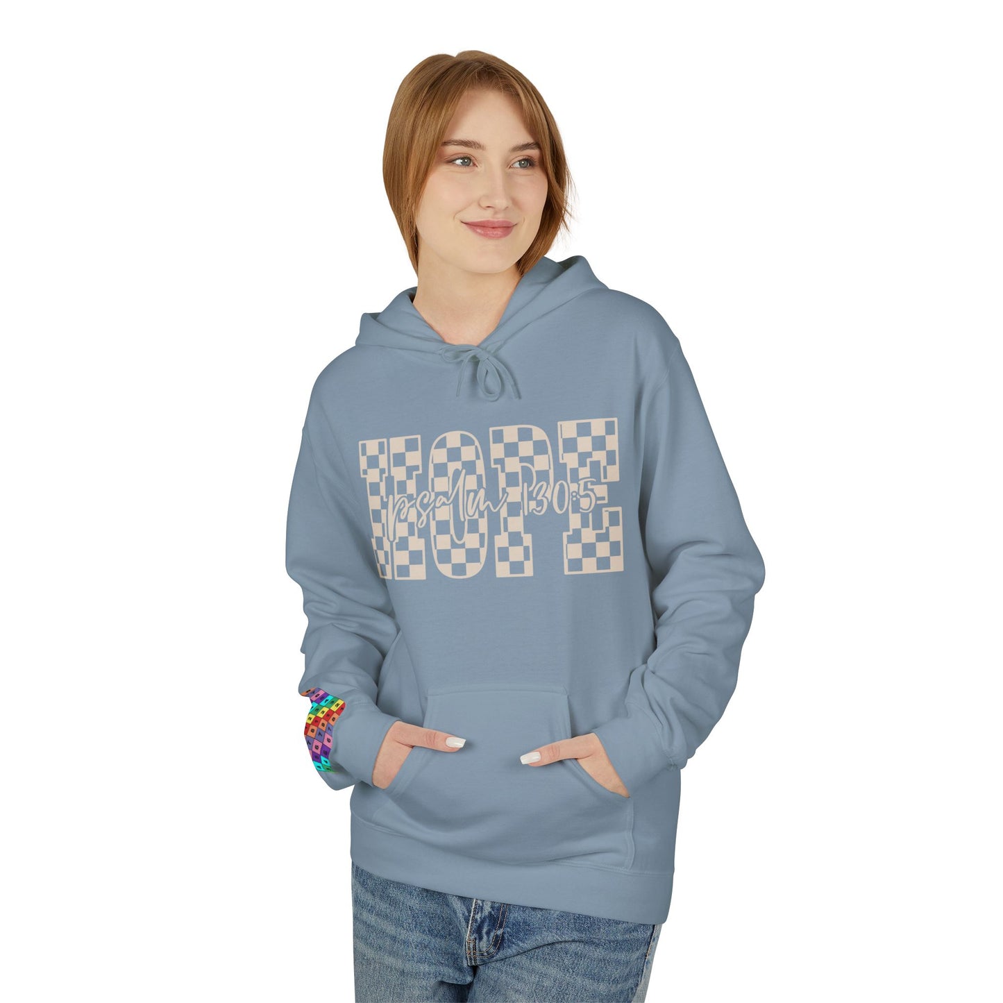 Hope Fleece Hoodie, Cozy Unisex Sweatshirt, Perfect Gift for Friends, Inspirational Apparel, Casual Wear, Self-Care Gift