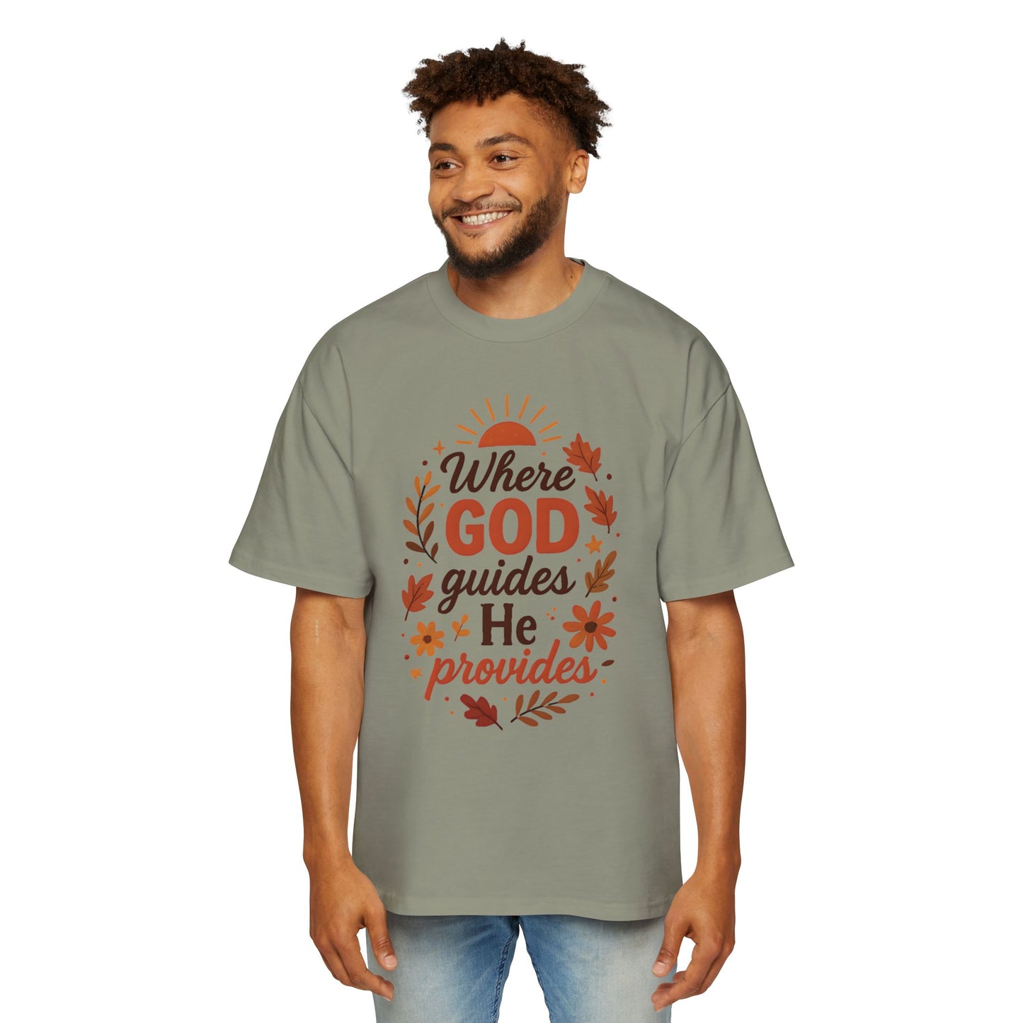 Unisex Oversized Motivational Tee - Perfect for Fall, Spiritual Wear, Casual Outings, Gifts, Comfort
