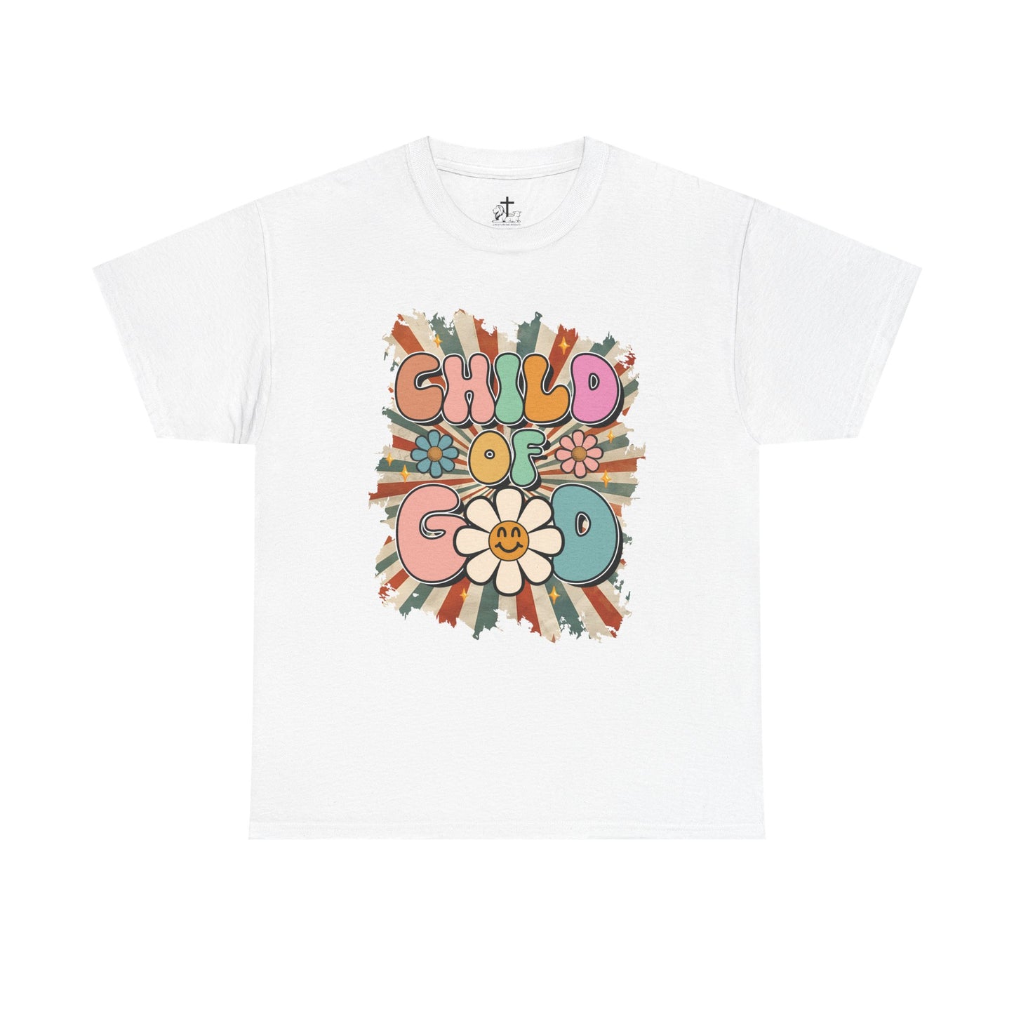 Child of God Unisex Heavy Cotton Tee - Vintage Vibe, Boho Fashion, Gift for Friends, Summer Style, Eco-Friendly T-Shirt