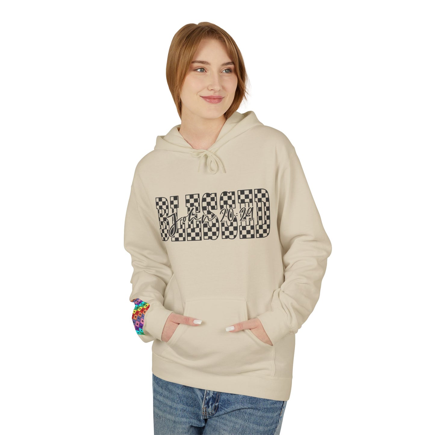 Blessed Softstyle Fleece Hoodie, Cozy Streetwear, Unisex Casual Wear, Faith-Inspired Apparel, Perfect Gift for Holidays, Everyday Comfort