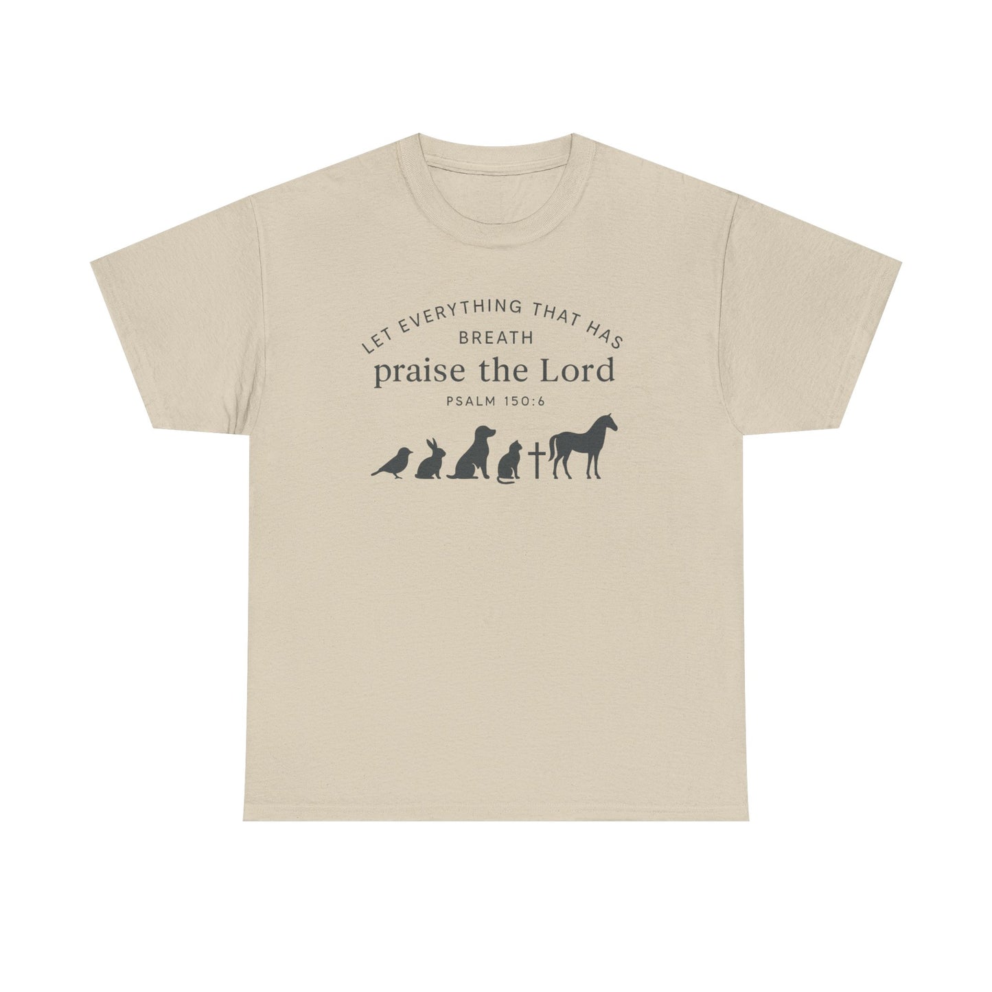 Inspirational Animal Praise Tee, Unisex Cotton T-Shirt, Christian Gifts, Nature Lover Apparel, Faith-Based Outfit