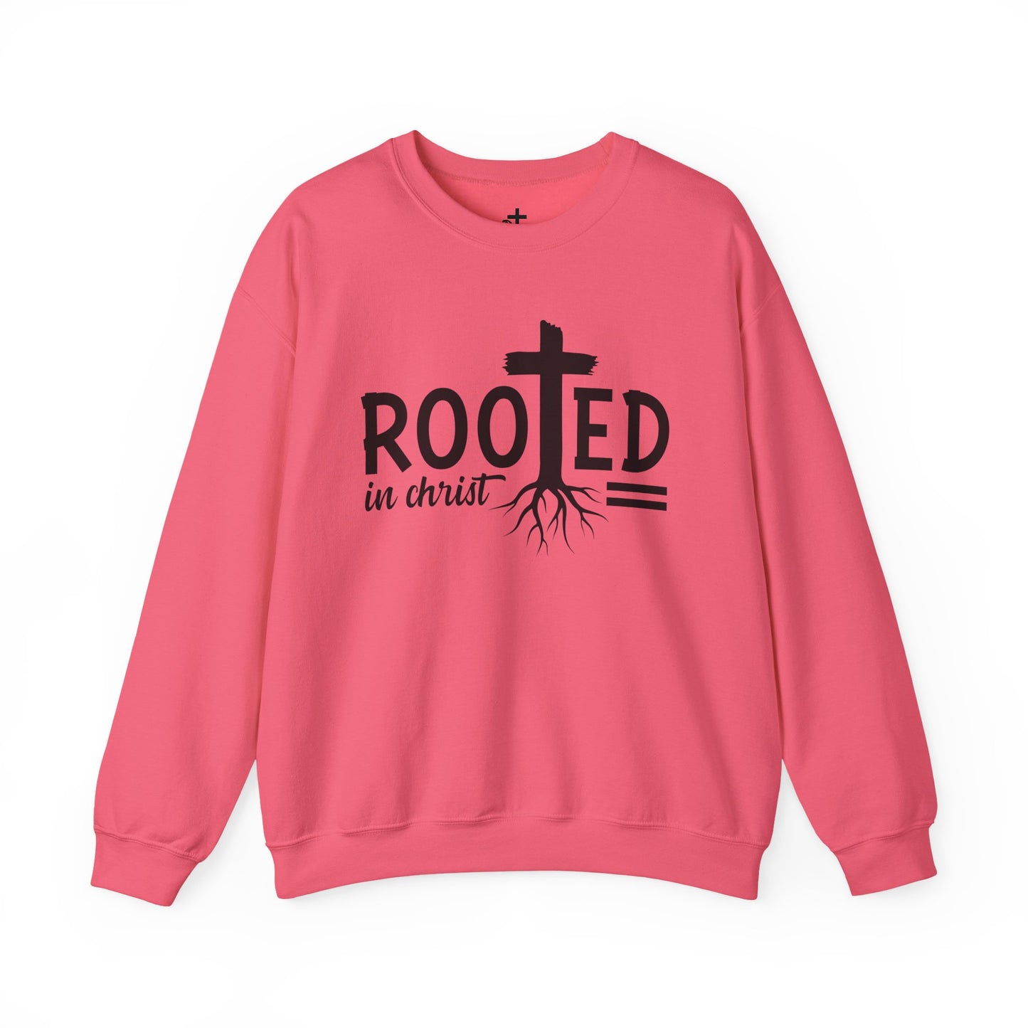 Rooted in Christ Unisex Crewneck Sweatshirt - Faith-Based Apparel, Christian Gift, Cozy Winter Wear, Inspirational Gifts, Spiritual Clothing
