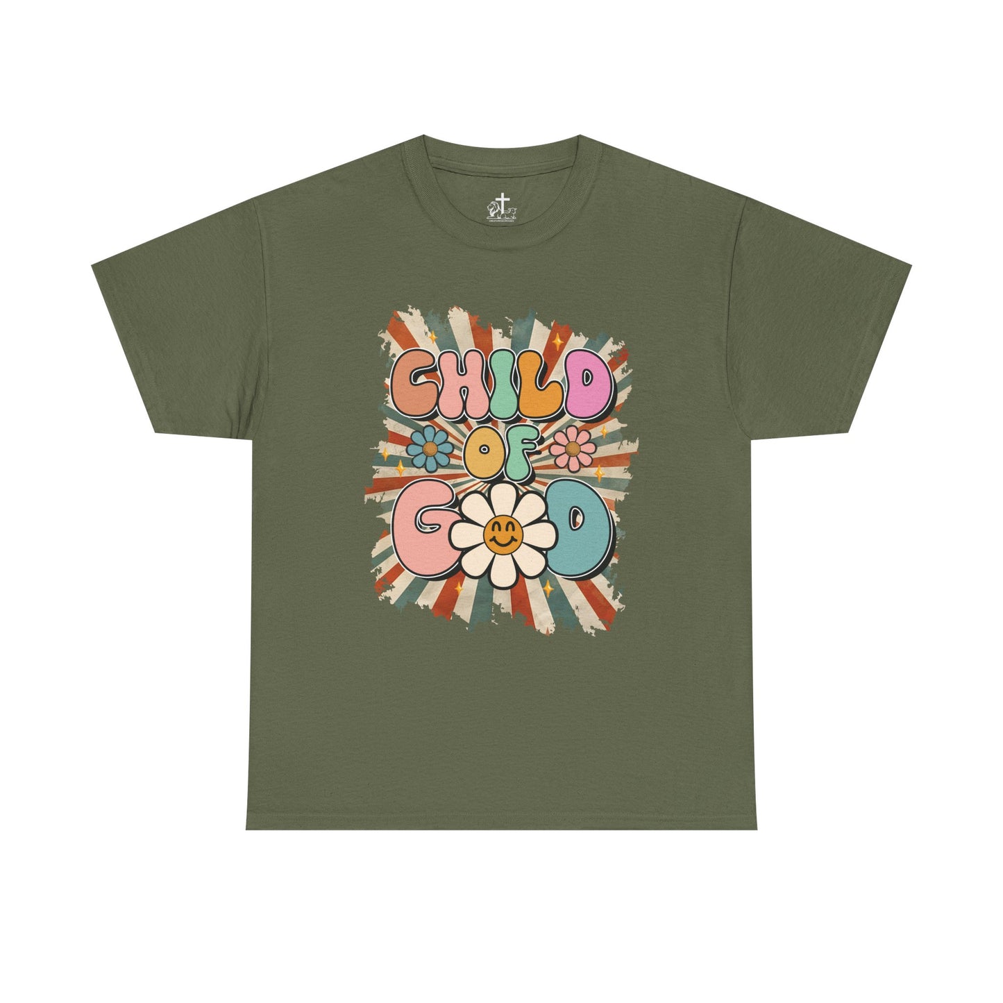Child of God Unisex Heavy Cotton Tee - Vintage Vibe, Boho Fashion, Gift for Friends, Summer Style, Eco-Friendly T-Shirt