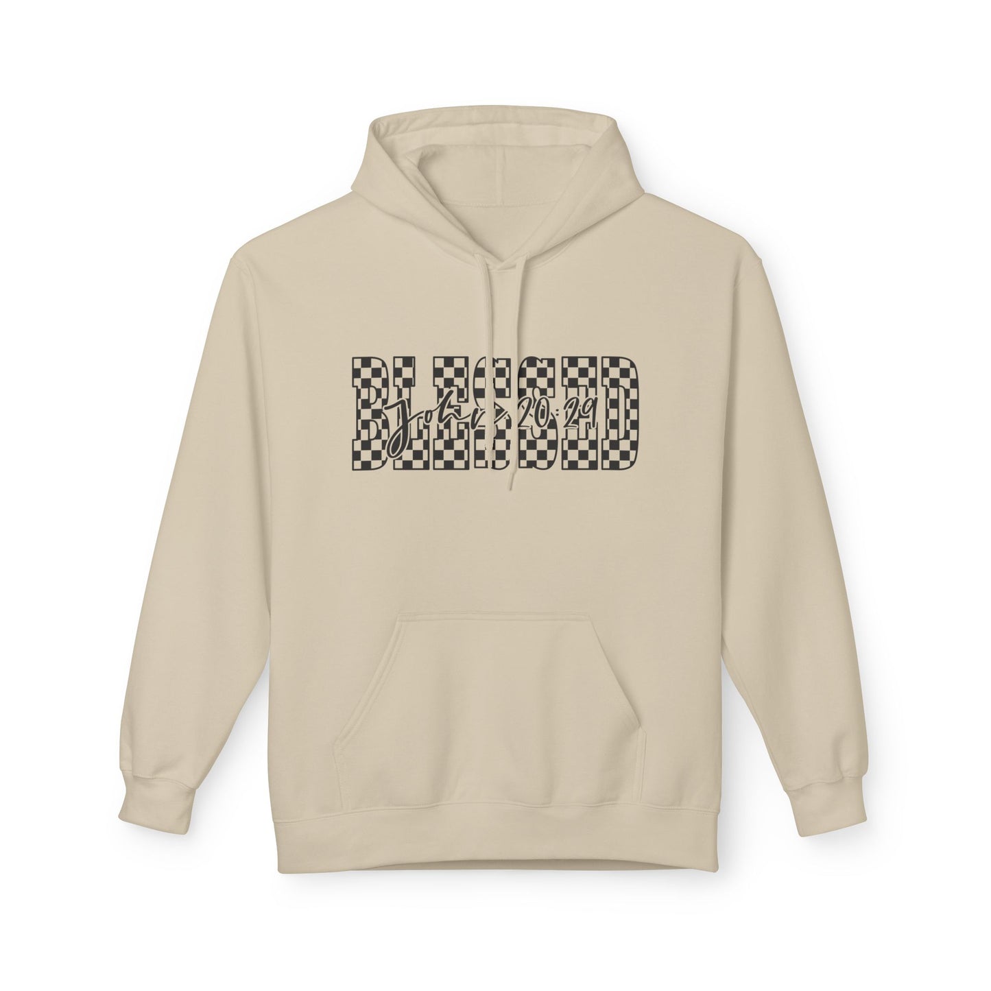 Blessed Softstyle Fleece Hoodie, Cozy Streetwear, Unisex Casual Wear, Faith-Inspired Apparel, Perfect Gift for Holidays, Everyday Comfort