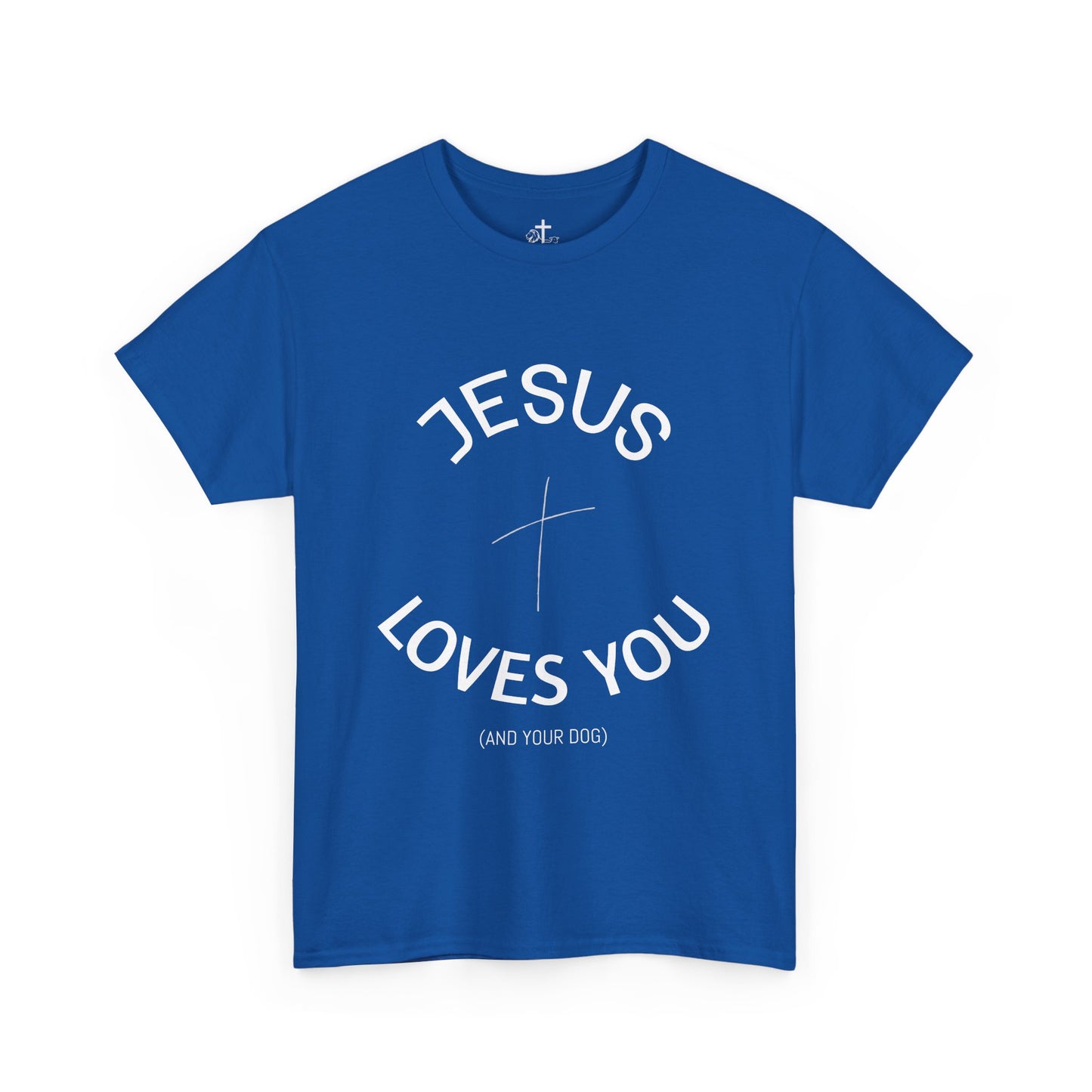 Faith-Inspired Unisex Heavy Cotton Tee - Jesus Loves You Shirt, Christian Gift, Inspirational Apparel, Casual Wear, Church Outing