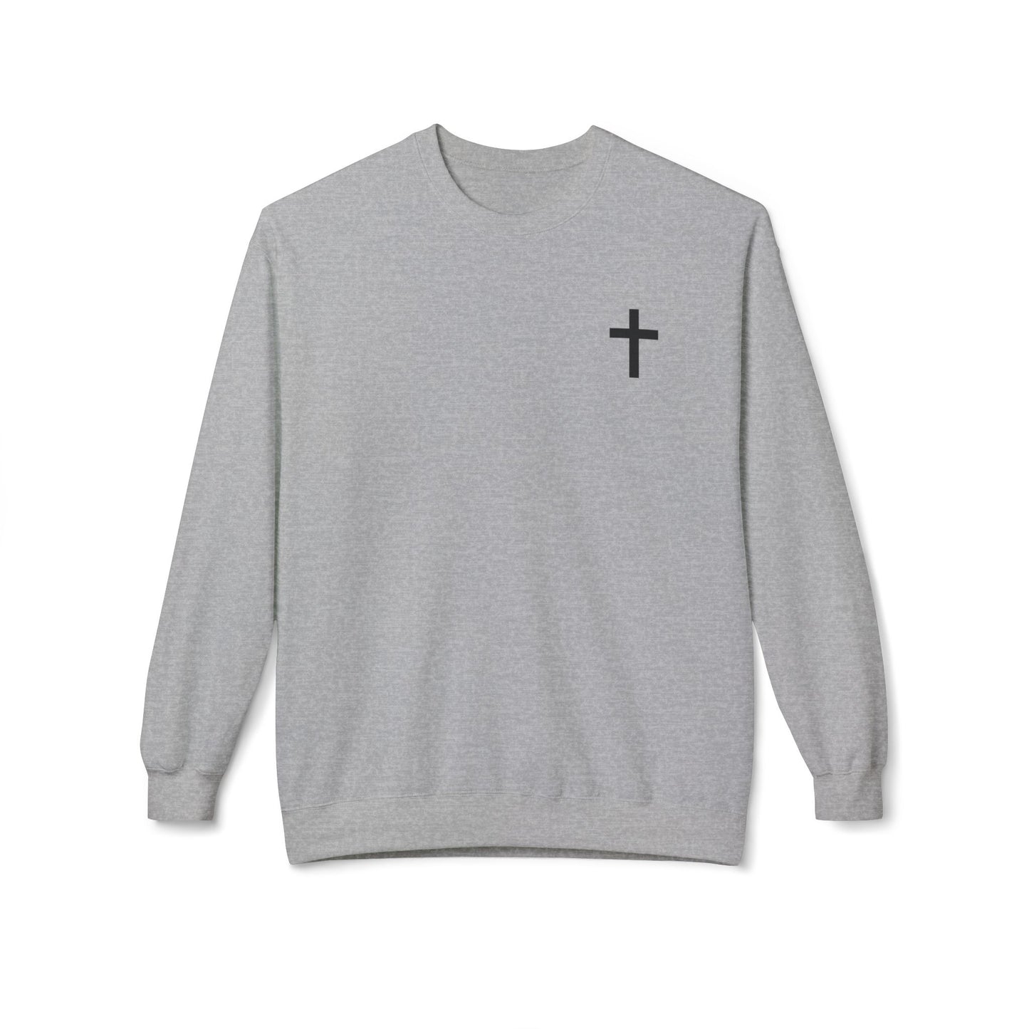 Faith-Inspired Prayer Warrior Sweatshirt, Unisex Crewneck, Cozy Fleece, Perfect for Church, Gift for Believers, Spiritual Fashion