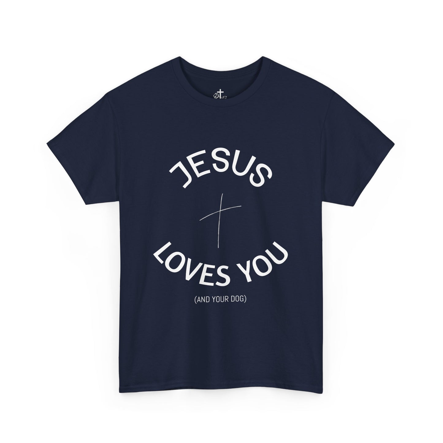 Faith-Inspired Unisex Heavy Cotton Tee - Jesus Loves You Shirt, Christian Gift, Inspirational Apparel, Casual Wear, Church Outing