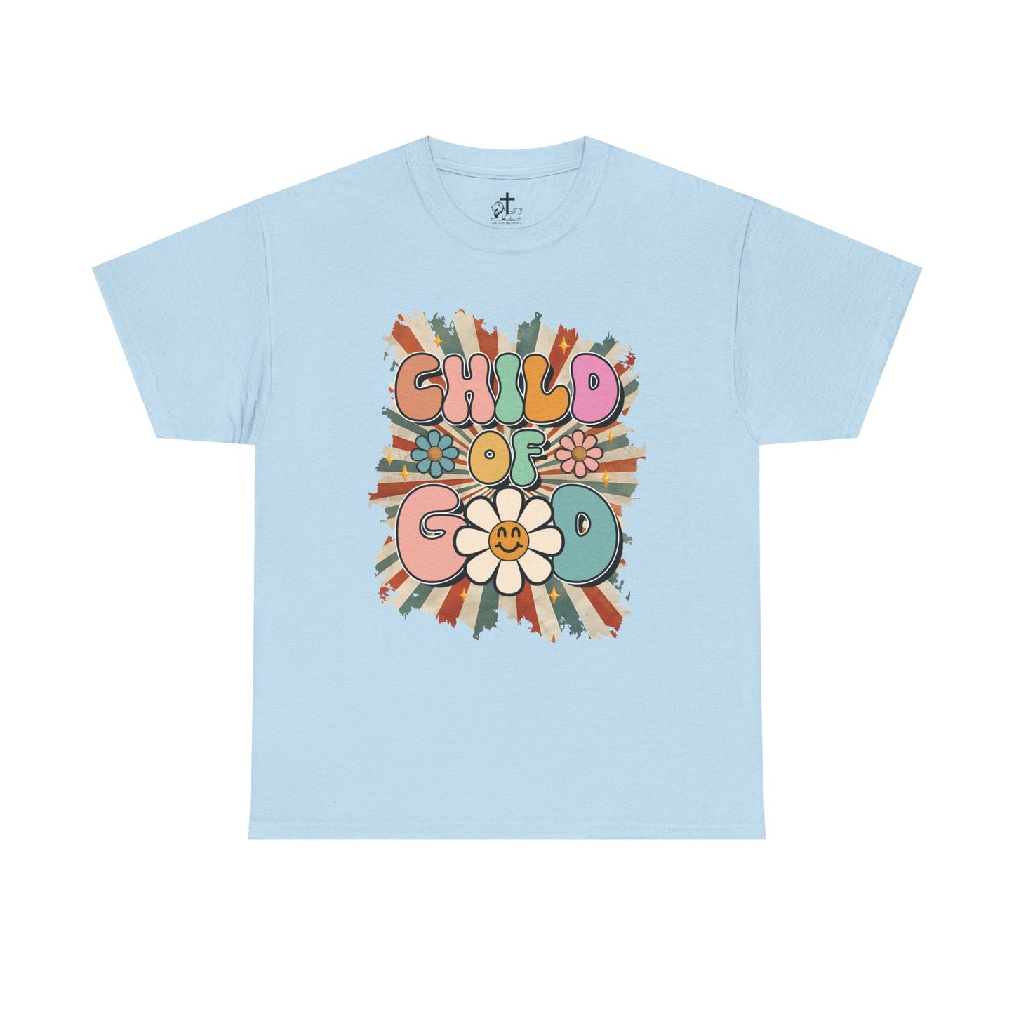 Child of God Unisex Heavy Cotton Tee - Vintage Vibe, Boho Fashion, Gift for Friends, Summer Style, Eco-Friendly T-Shirt