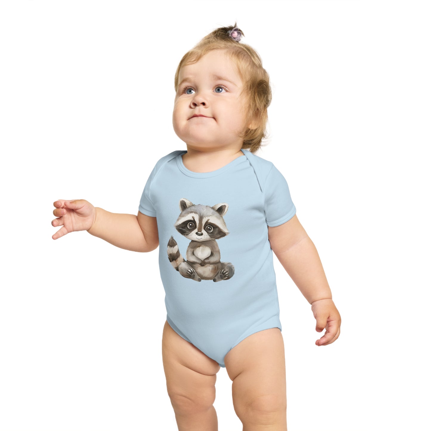 Cute Raccoon Baby Bodysuit, Adorable Infant Outfit, Woodland Theme Baby Clothes, Gift for New Parents, Baby Shower Gift