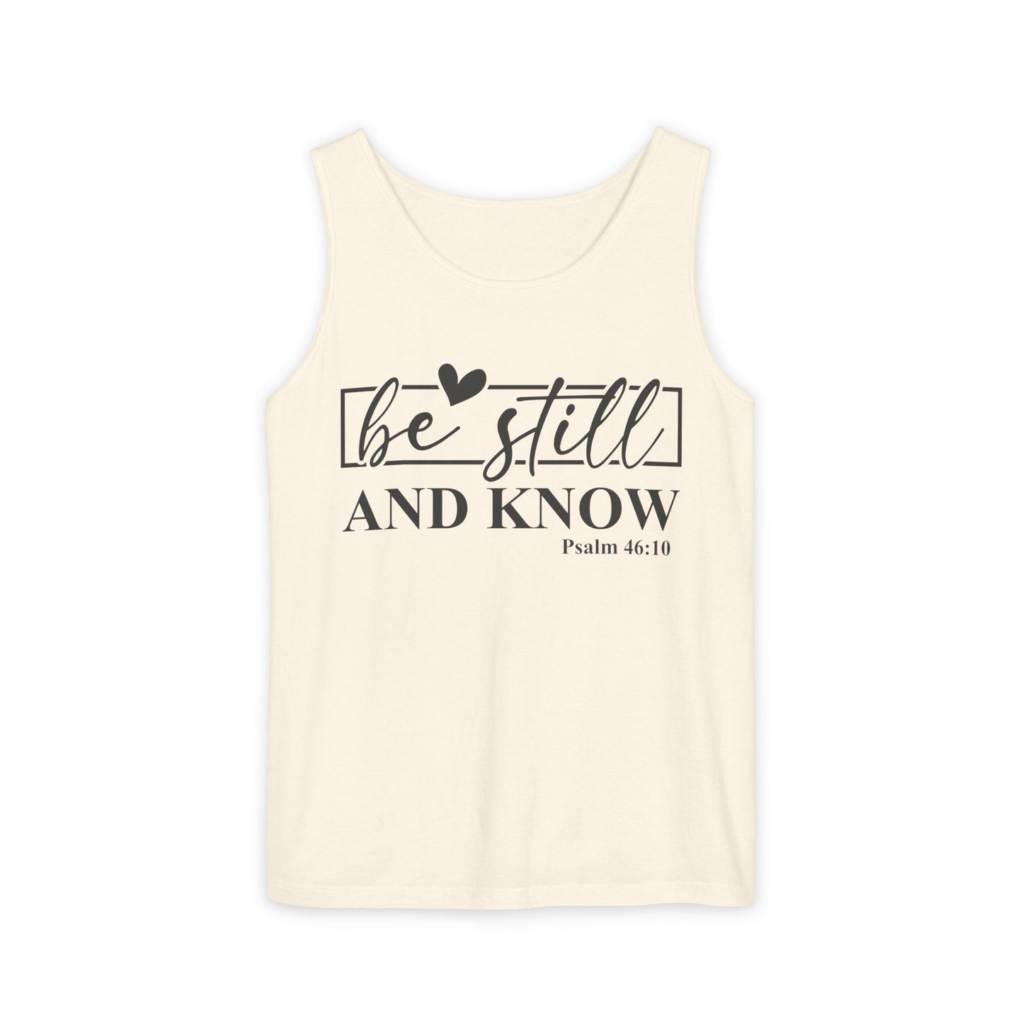 Faith-Inspiring Unisex Tank Top, Summer Apparel, Inspirational Gift, Bible Verse Top, Relaxed Fit, Perfect for Church Events