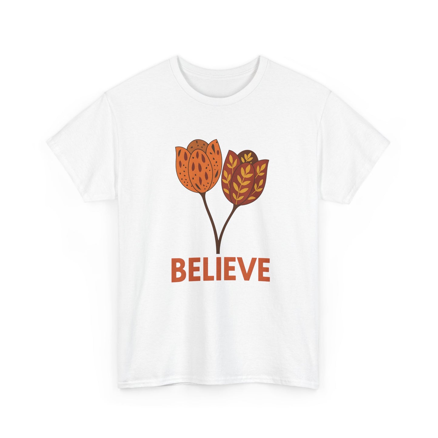Believe in Yourself Floral Tee, Inspirational Shirt, Motivational Gift, Everyday Wear, Perfect for Spring