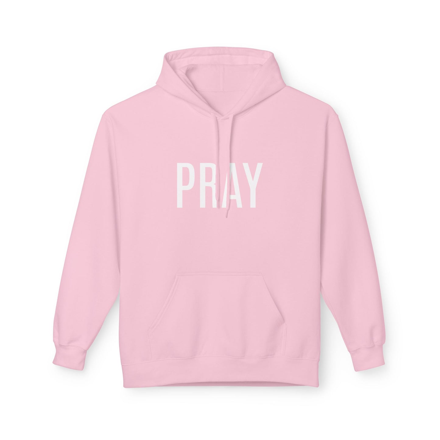 Pray Fleece Hoodie, Unisex Softstyle Hoodie, Cozy Prayer Hooded Sweatshirt, Inspirational Apparel, Perfect for Relaxation or Gifts