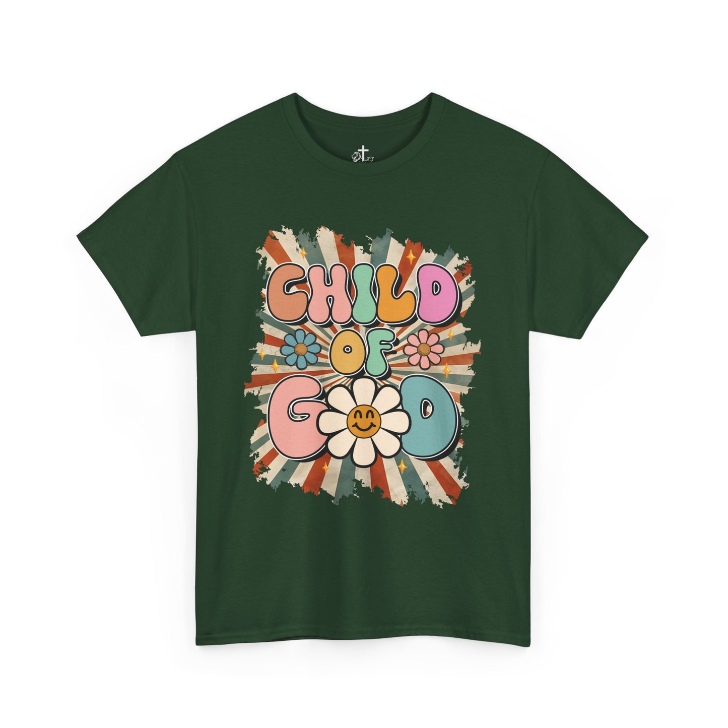 Child of God Unisex Heavy Cotton Tee - Vintage Vibe, Boho Fashion, Gift for Friends, Summer Style, Eco-Friendly T-Shirt