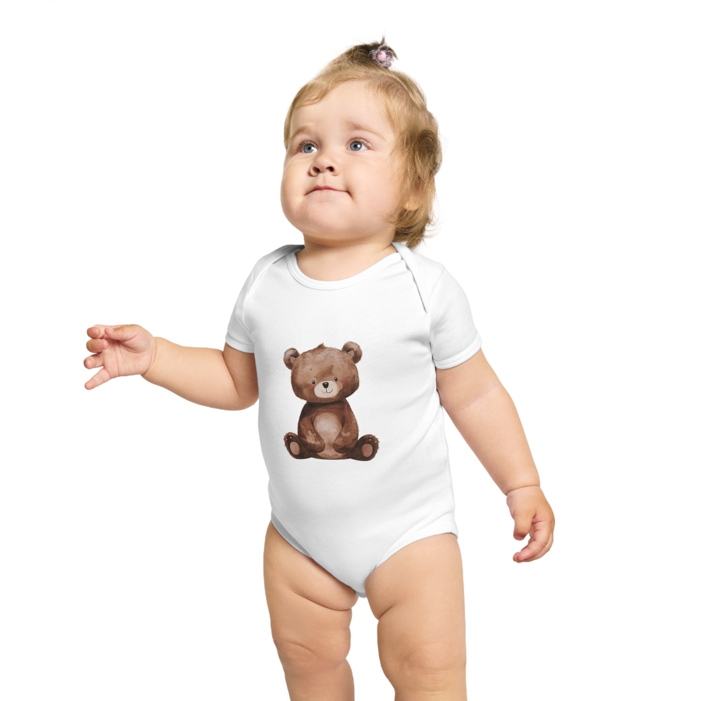 Cute Teddy Bear Baby Bodysuit, Infant Gift, Newborn Outfit, Baby Shower Present, Toddler Wear, Animal Print