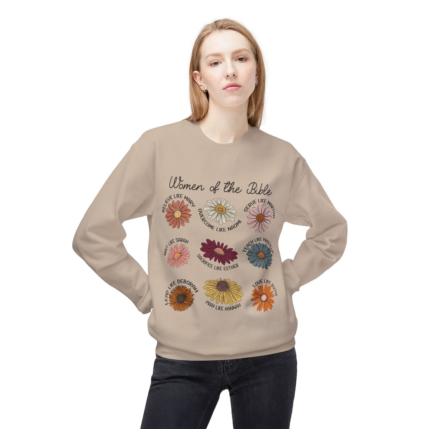 Women of the Bible Sweatshirt, Inspirational Crewneck, Christian Gift, Faith Apparel, Bible Study Wear