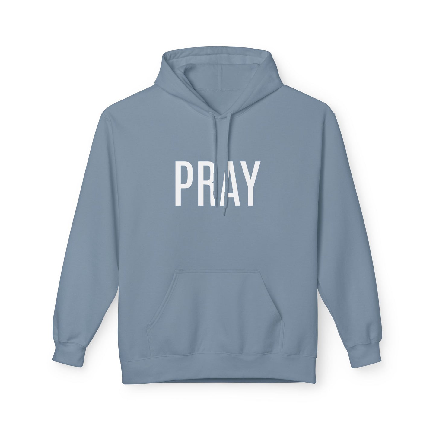 Pray Fleece Hoodie, Unisex Softstyle Hoodie, Cozy Prayer Hooded Sweatshirt, Inspirational Apparel, Perfect for Relaxation or Gifts