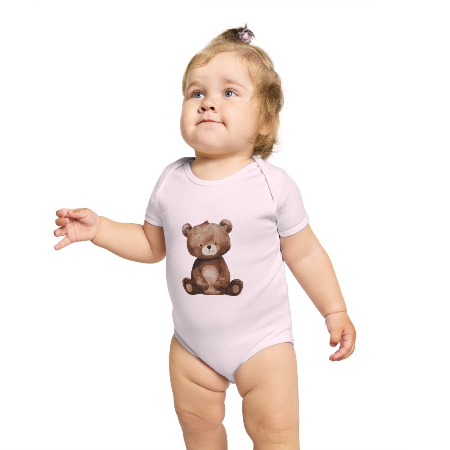 Cute Teddy Bear Baby Bodysuit, Infant Gift, Newborn Outfit, Baby Shower Present, Toddler Wear, Animal Print