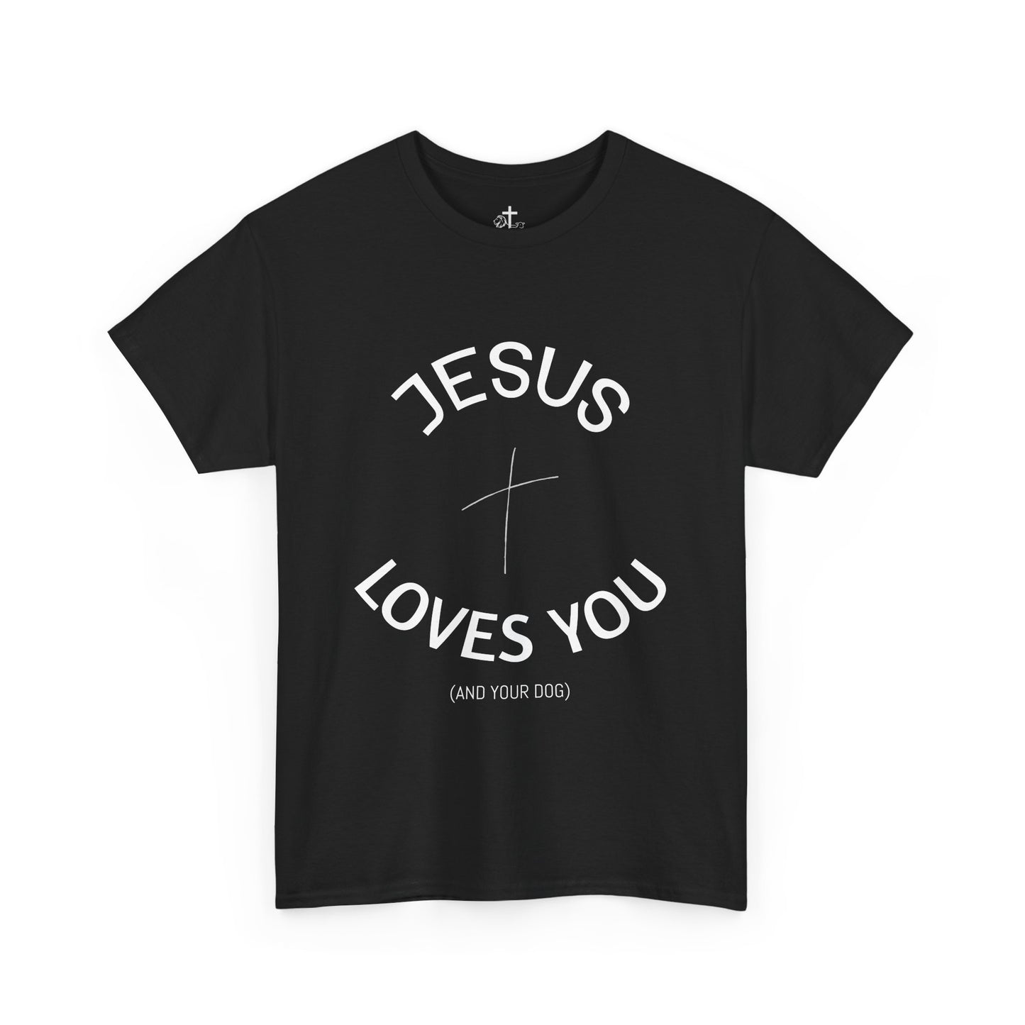 Faith-Inspired Unisex Heavy Cotton Tee - Jesus Loves You Shirt, Christian Gift, Inspirational Apparel, Casual Wear, Church Outing