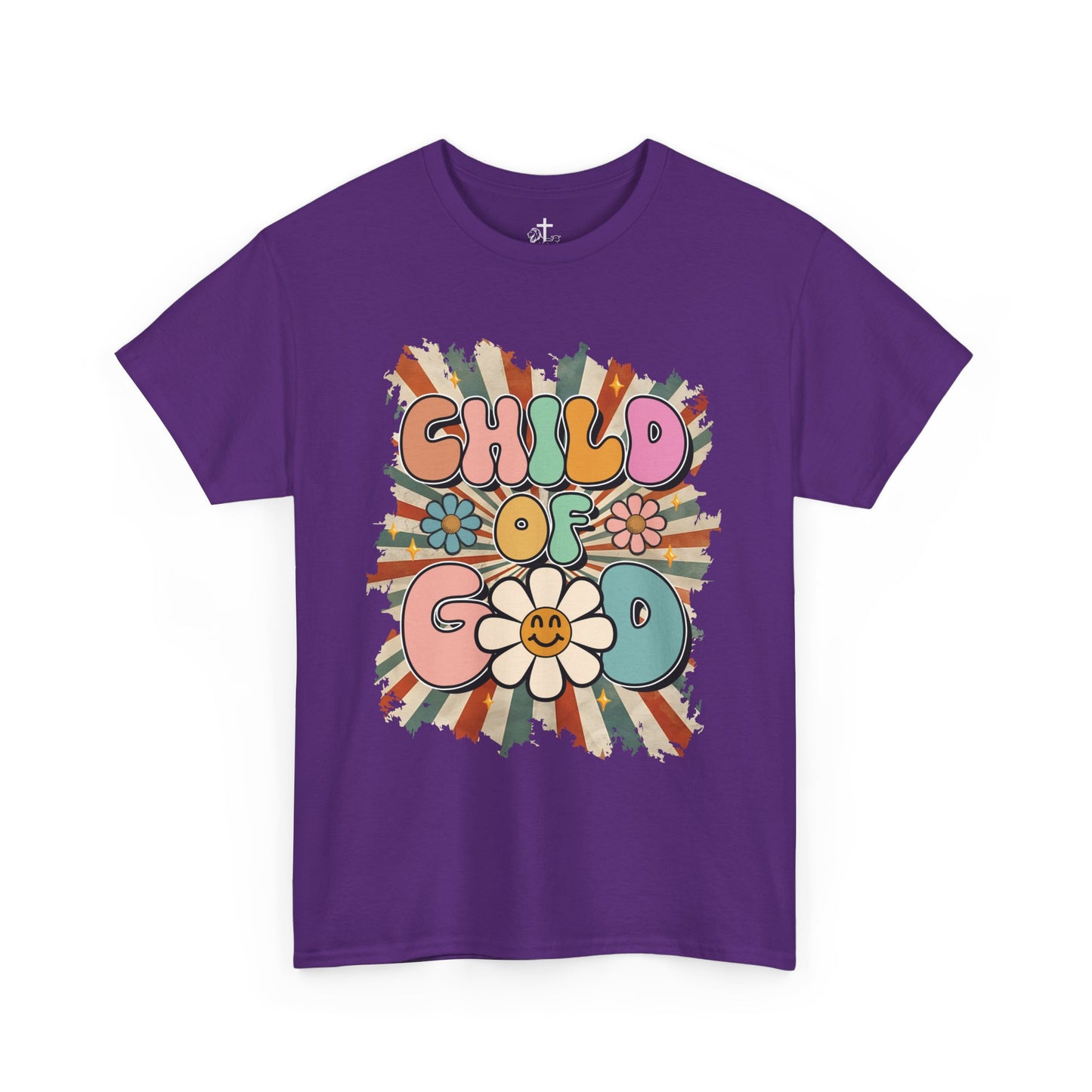 Child of God Unisex Heavy Cotton Tee - Vintage Vibe, Boho Fashion, Gift for Friends, Summer Style, Eco-Friendly T-Shirt