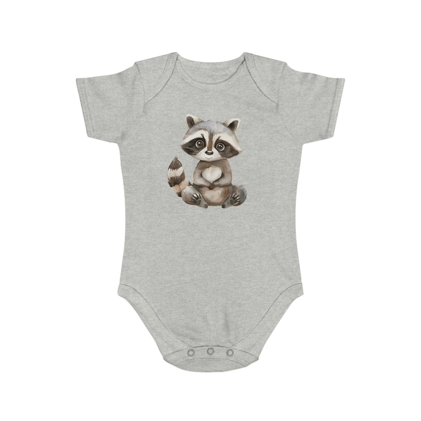 Cute Raccoon Baby Bodysuit, Adorable Infant Outfit, Woodland Theme Baby Clothes, Gift for New Parents, Baby Shower Gift