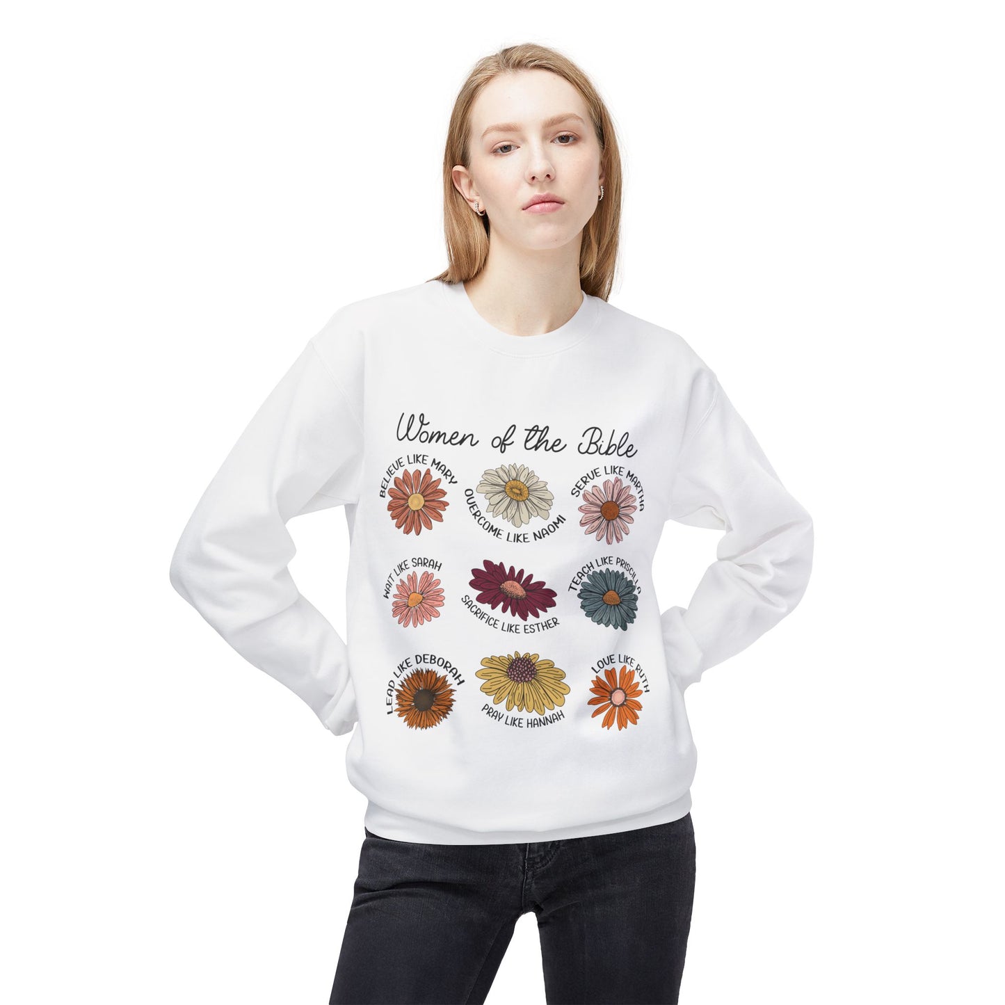 Women of the Bible Sweatshirt, Inspirational Crewneck, Christian Gift, Faith Apparel, Bible Study Wear