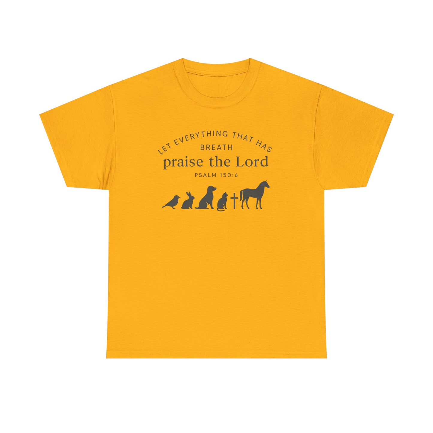 Inspirational Animal Praise Tee, Unisex Cotton T-Shirt, Christian Gifts, Nature Lover Apparel, Faith-Based Outfit