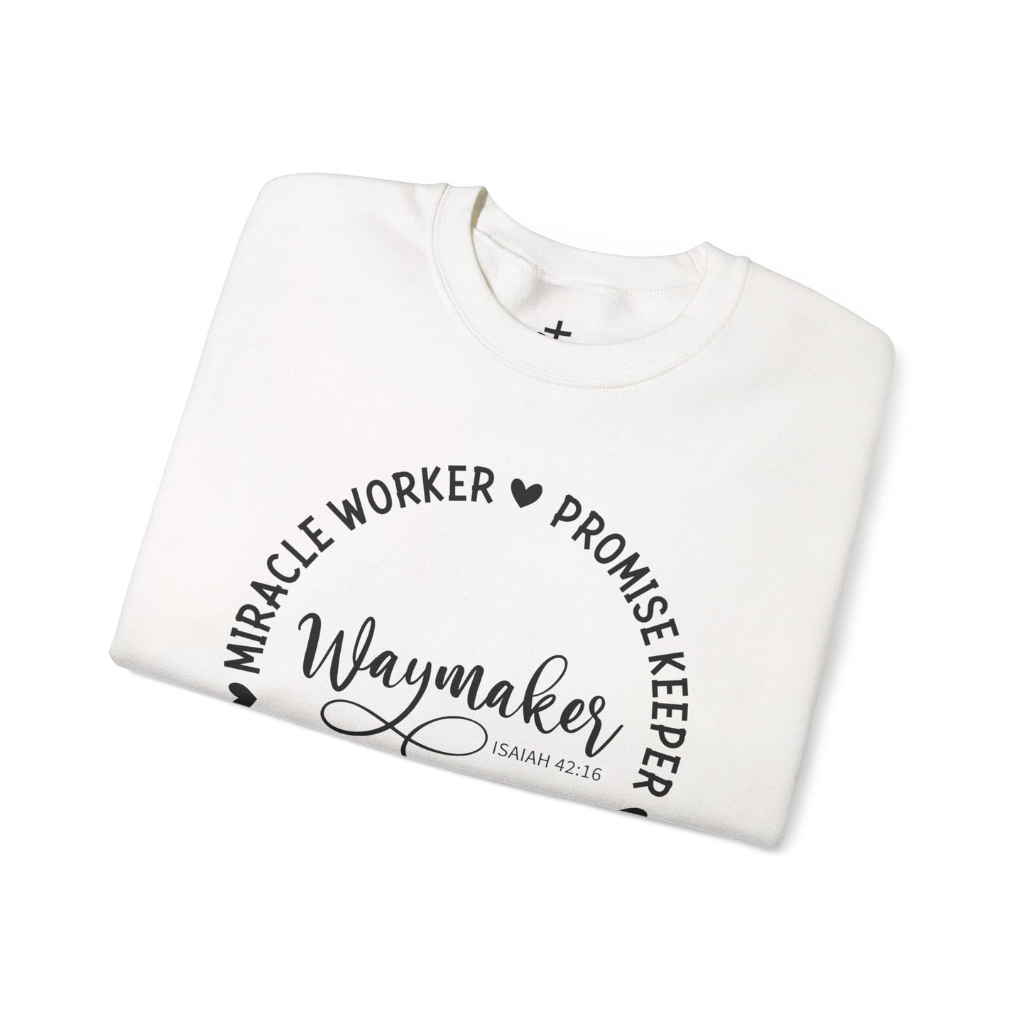 Waymaker Crewneck Sweatshirt, Faith-Inspired Apparel, Cozy Gift for Her, Inspirational Clothing, Religious Sweatshirt, Holiday Outfit